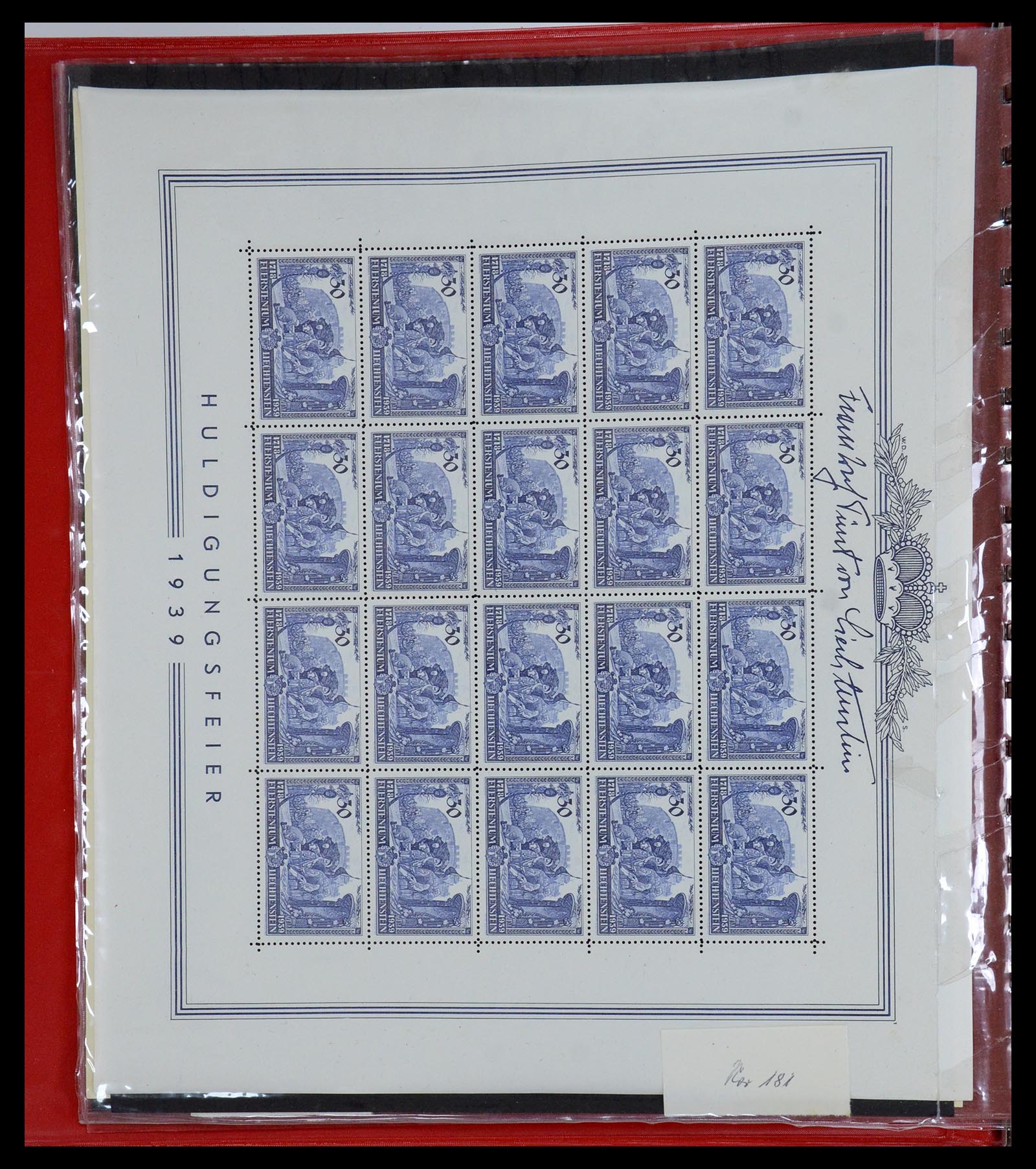 36280 004 - Stamp collection 36280 Liechtenstein souvenir sheets and sheetlets 1934-