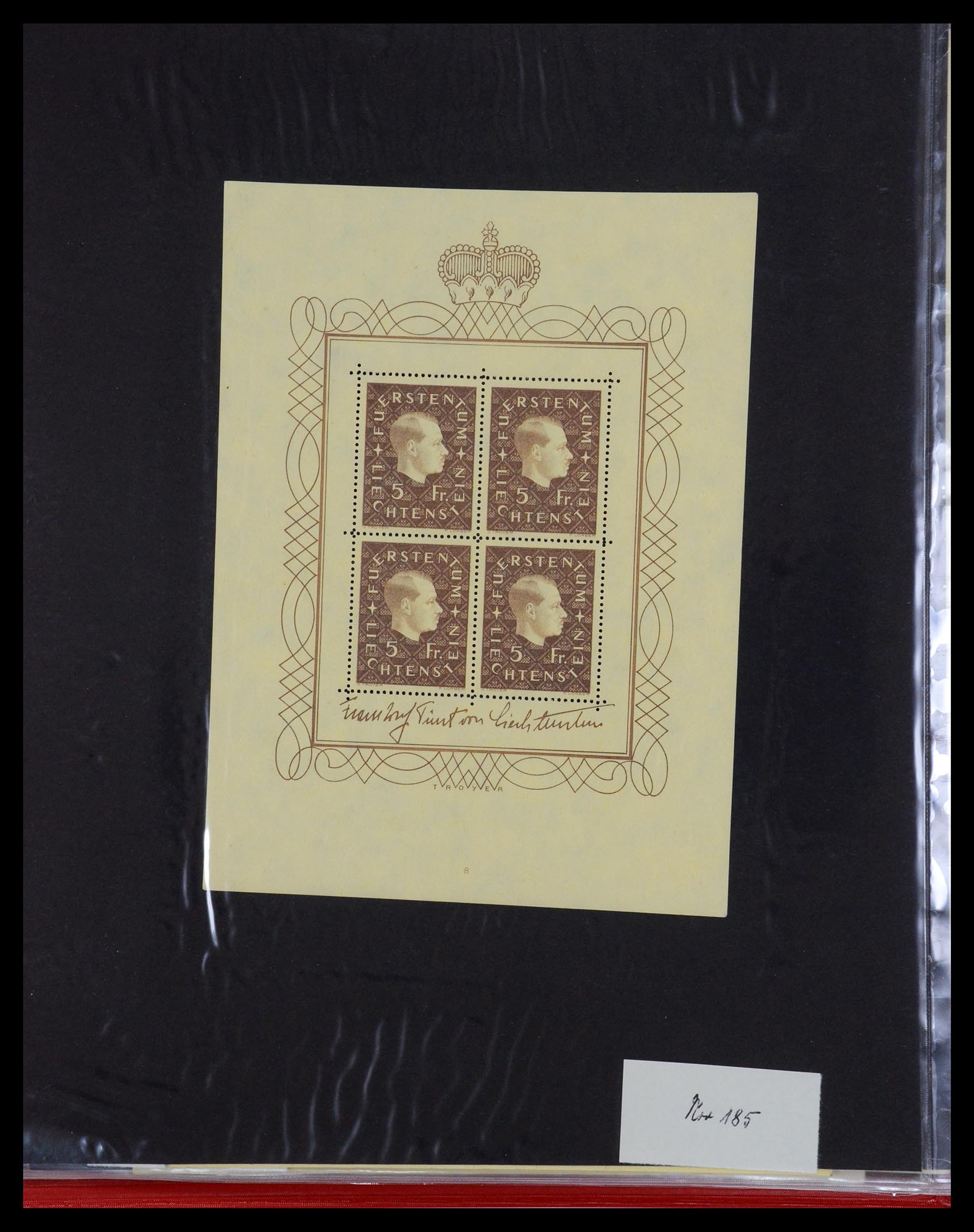 36280 008 - Stamp collection 36280 Liechtenstein souvenir sheets and sheetlets 1934-