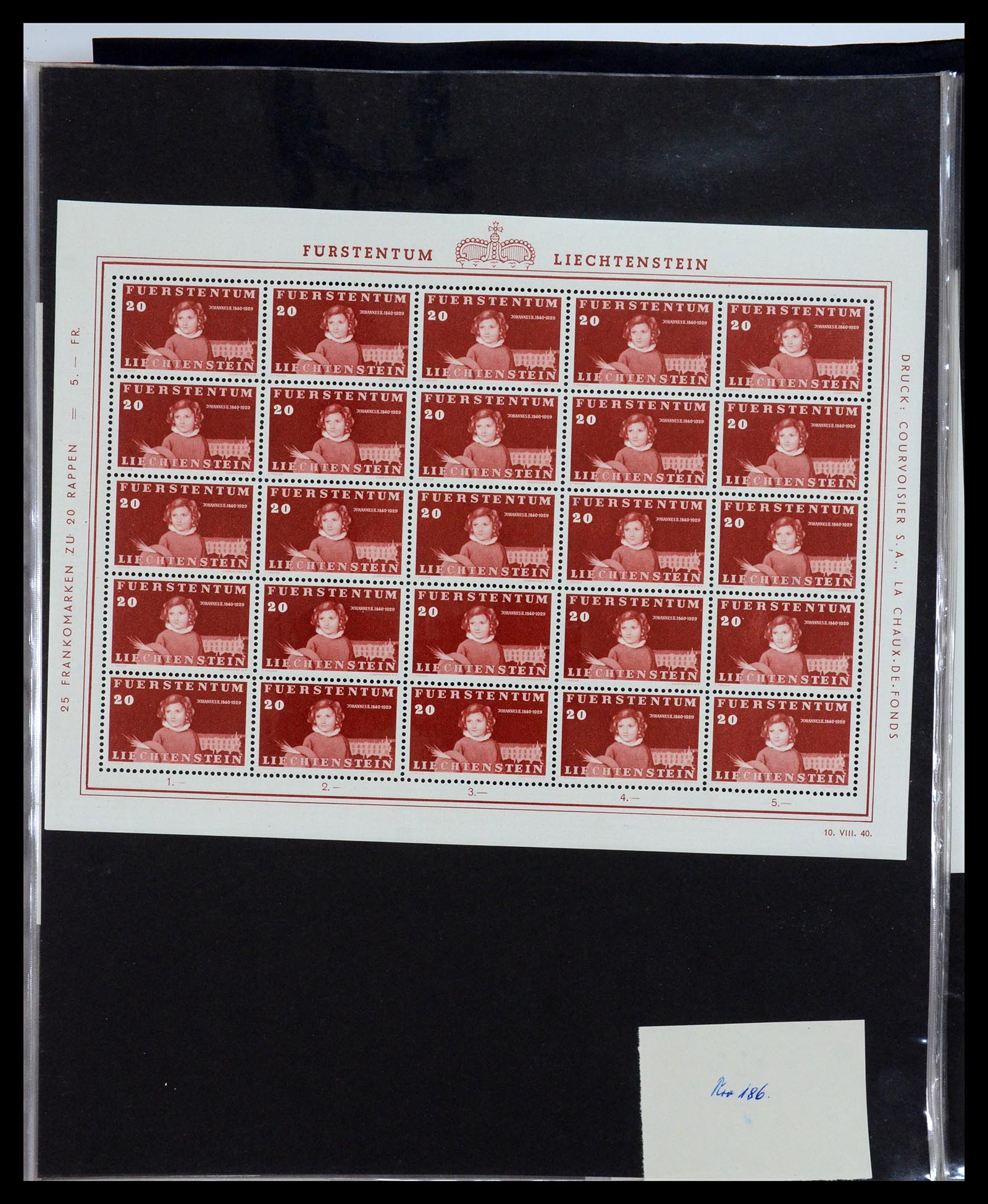 36280 009 - Stamp collection 36280 Liechtenstein souvenir sheets and sheetlets 1934-