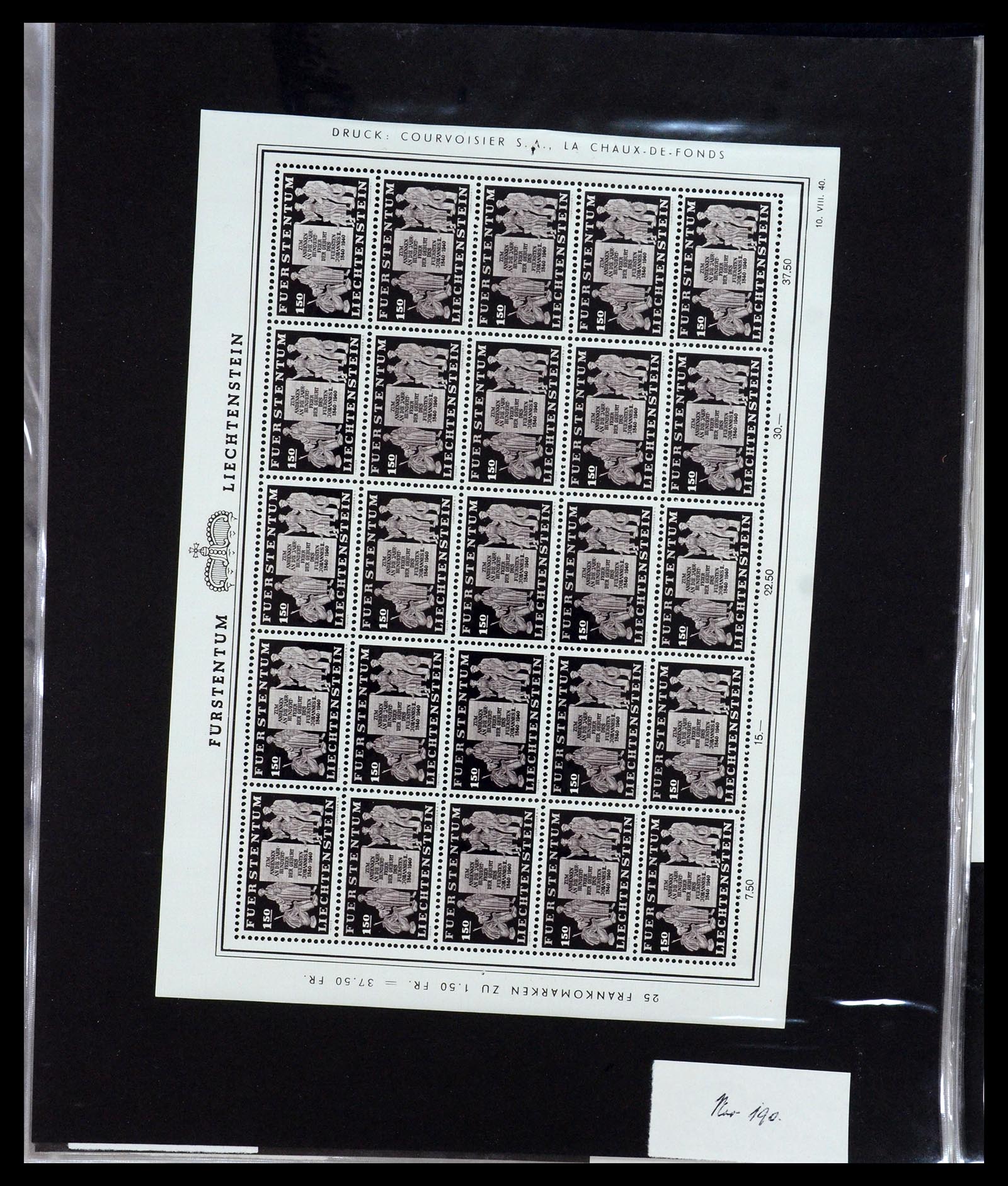 36280 013 - Stamp collection 36280 Liechtenstein souvenir sheets and sheetlets 1934-