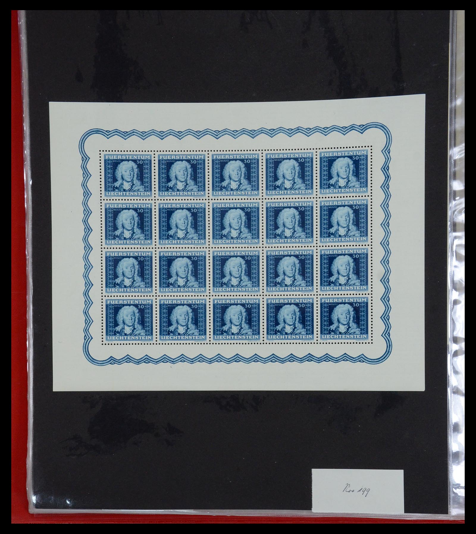 36280 016 - Stamp collection 36280 Liechtenstein souvenir sheets and sheetlets 1934-