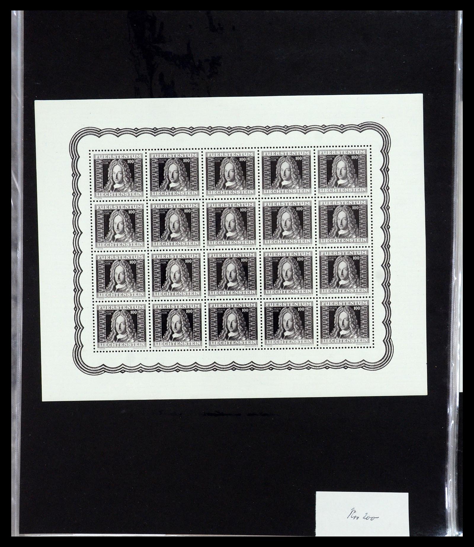 36280 017 - Stamp collection 36280 Liechtenstein souvenir sheets and sheetlets 1934-