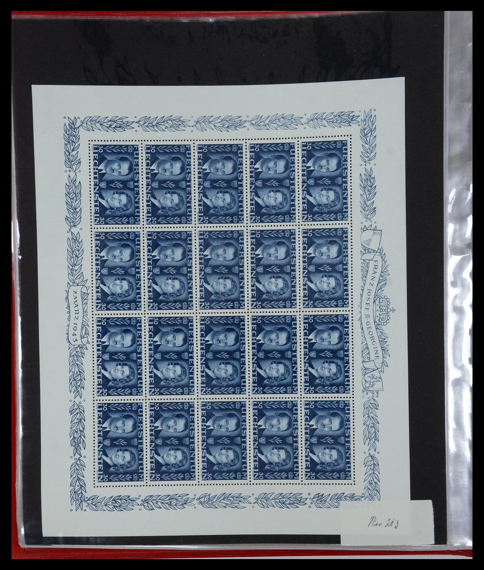36280 030 - Stamp collection 36280 Liechtenstein souvenir sheets and sheetlets 1934-