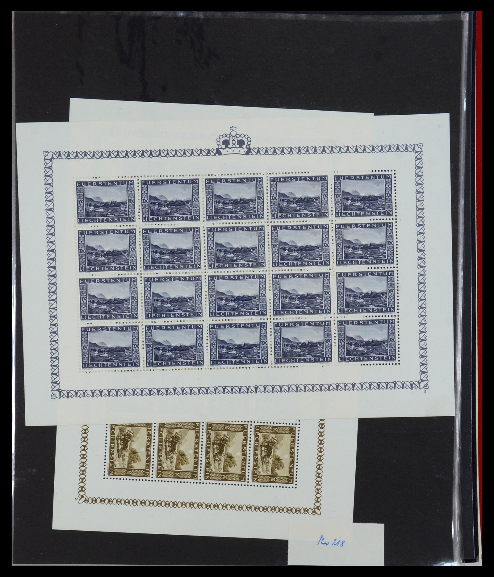 36280 035 - Stamp collection 36280 Liechtenstein souvenir sheets and sheetlets 1934-