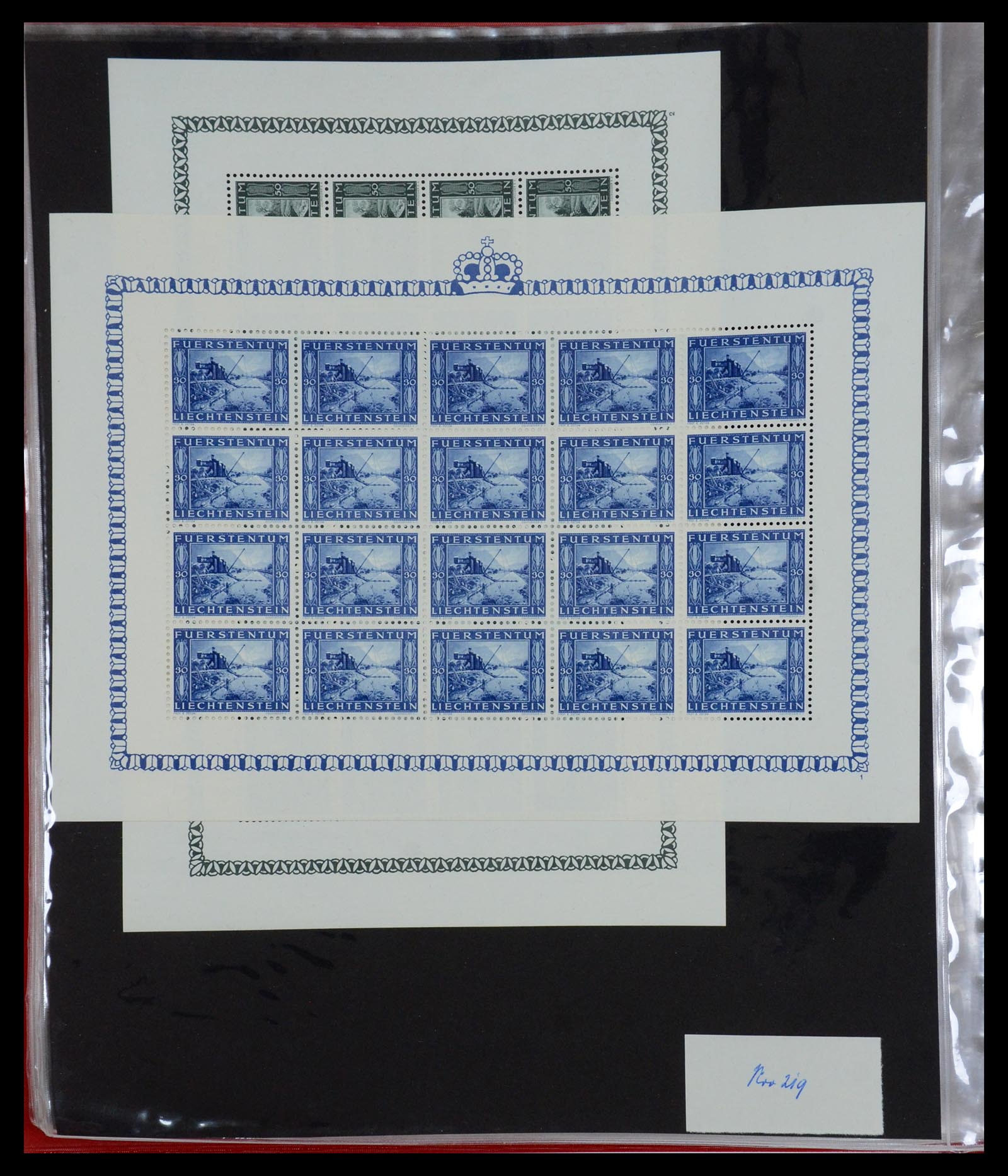36280 036 - Stamp collection 36280 Liechtenstein souvenir sheets and sheetlets 1934-