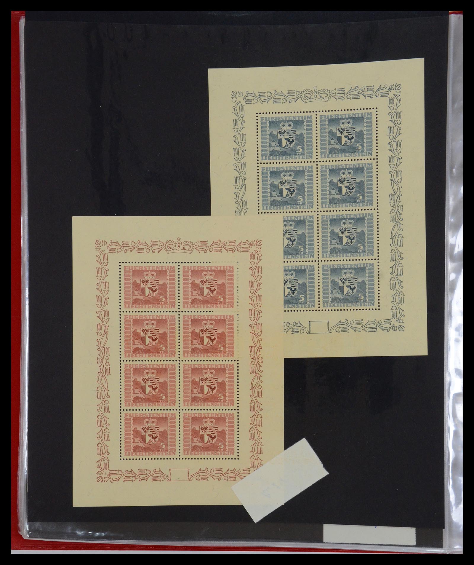 36280 038 - Stamp collection 36280 Liechtenstein souvenir sheets and sheetlets 1934-