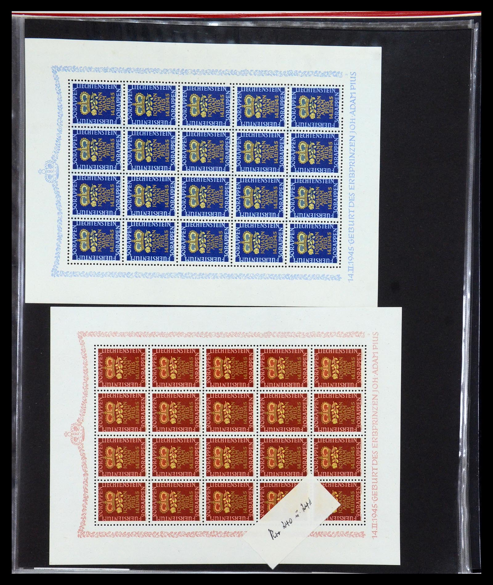 36280 039 - Stamp collection 36280 Liechtenstein souvenir sheets and sheetlets 1934-