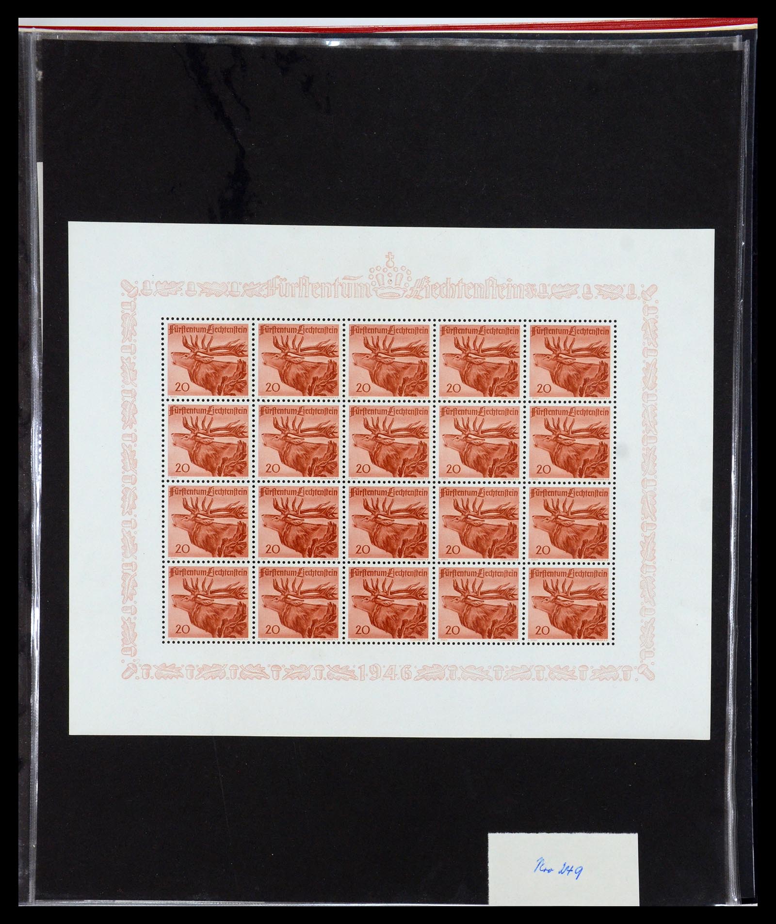 36280 041 - Stamp collection 36280 Liechtenstein souvenir sheets and sheetlets 1934-
