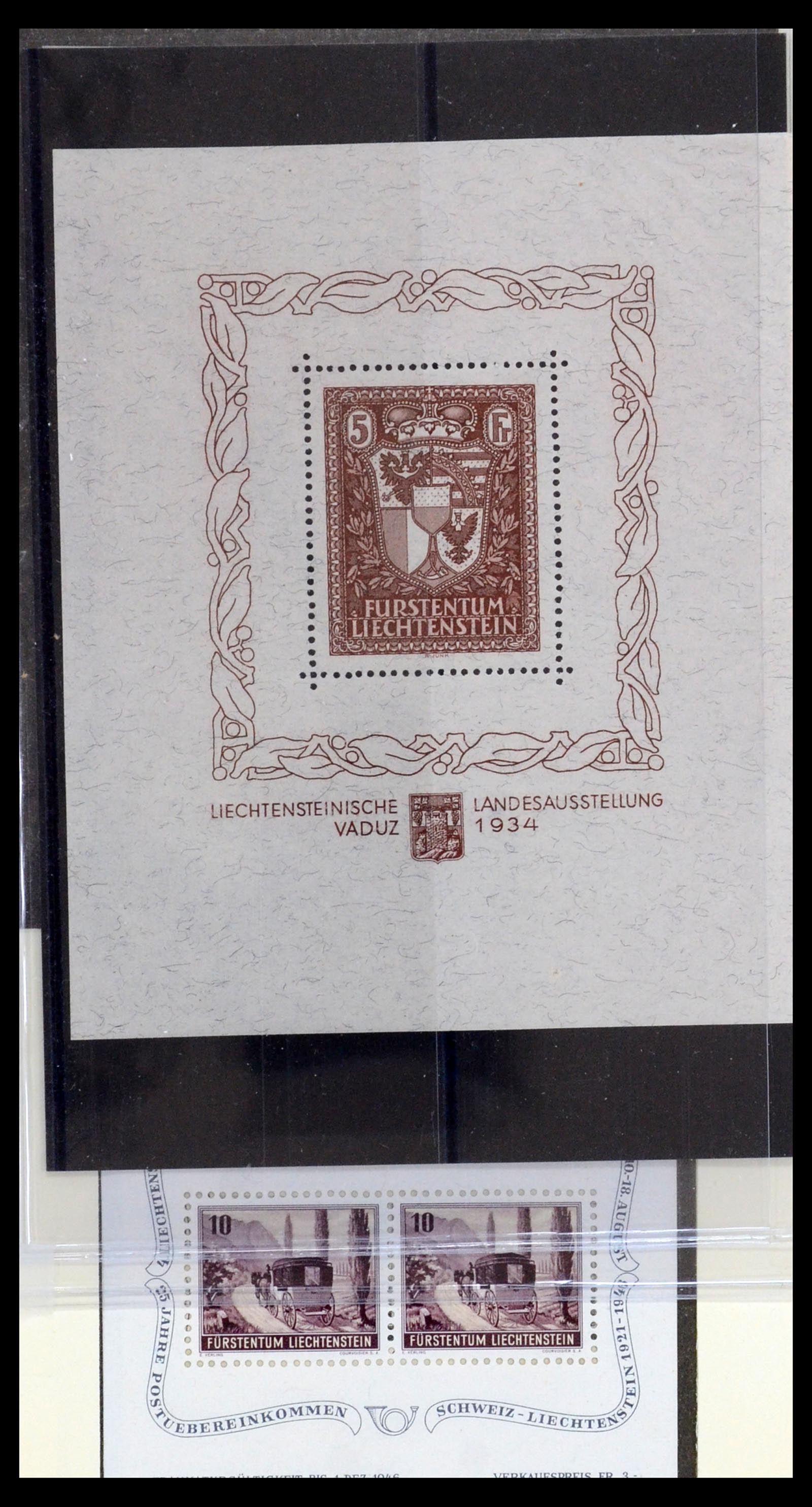 36280 051 - Stamp collection 36280 Liechtenstein souvenir sheets and sheetlets 1934-
