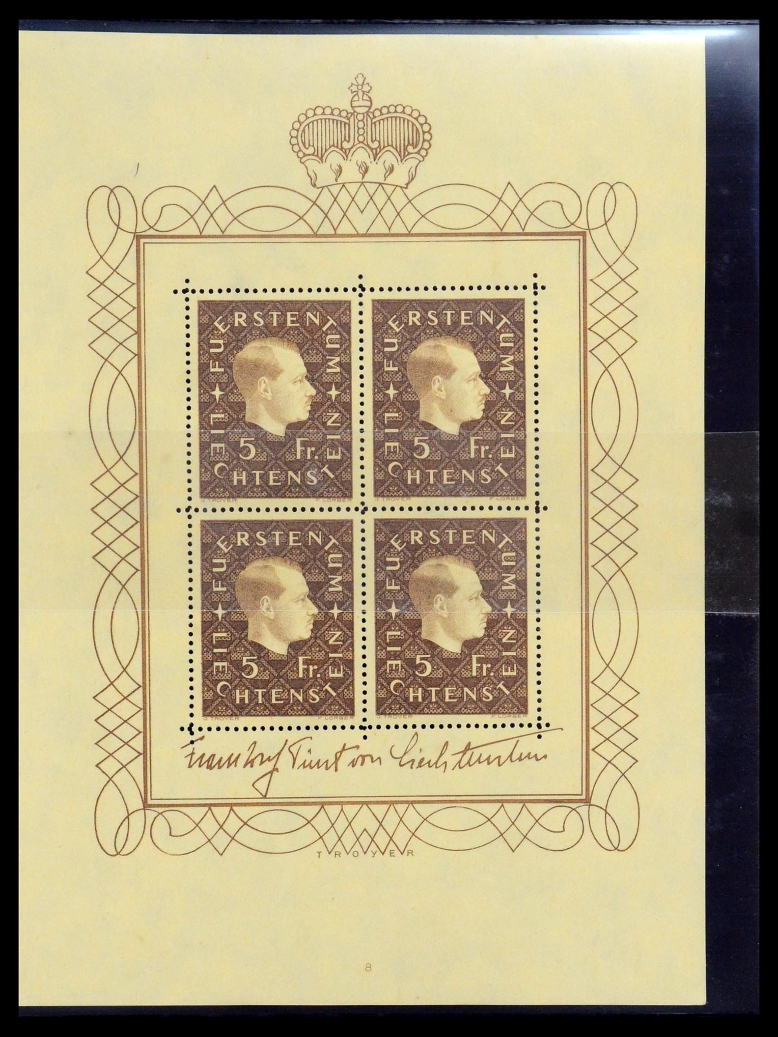 36280 053 - Stamp collection 36280 Liechtenstein souvenir sheets and sheetlets 1934-