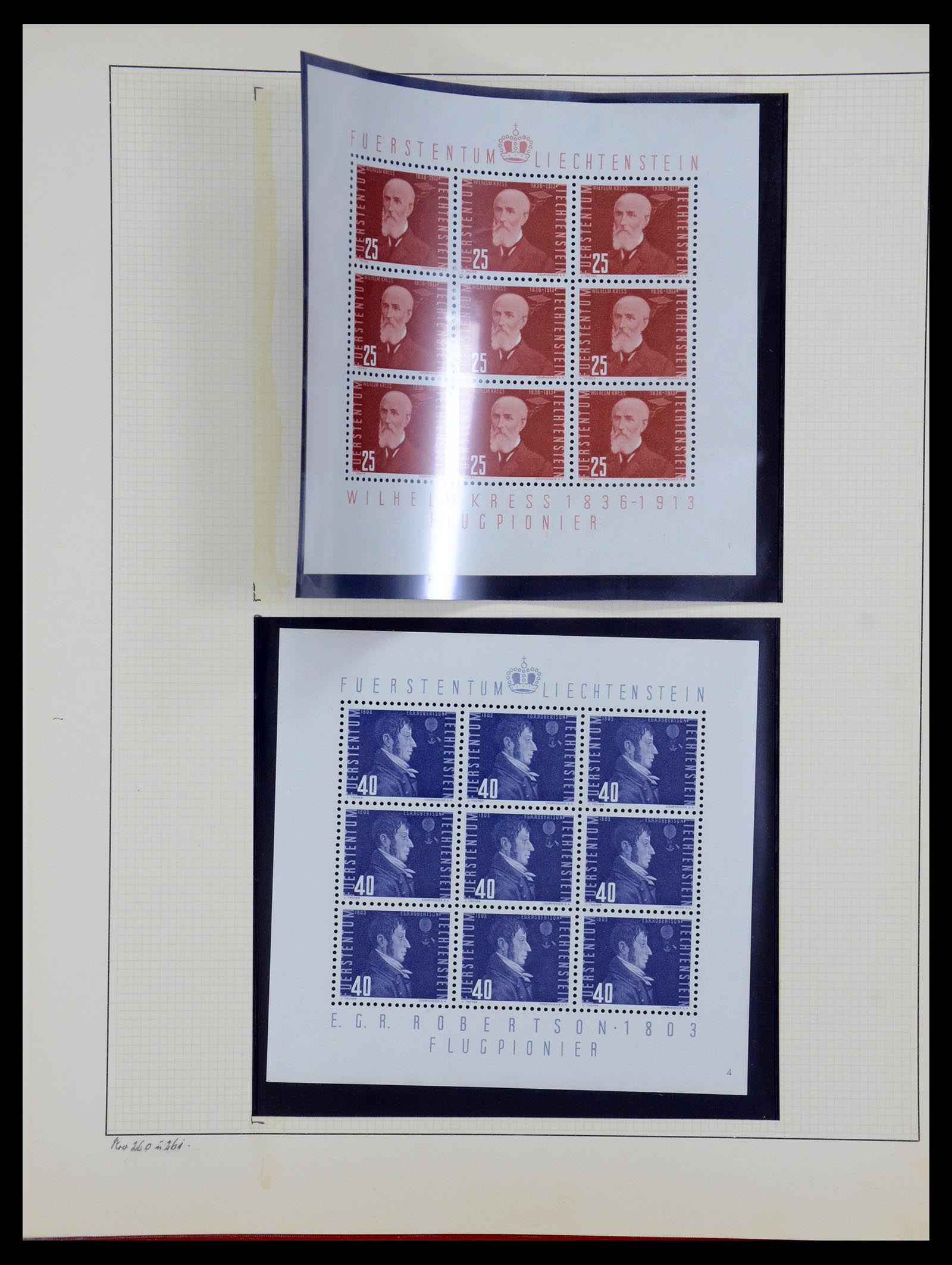 36280 057 - Stamp collection 36280 Liechtenstein souvenir sheets and sheetlets 1934-