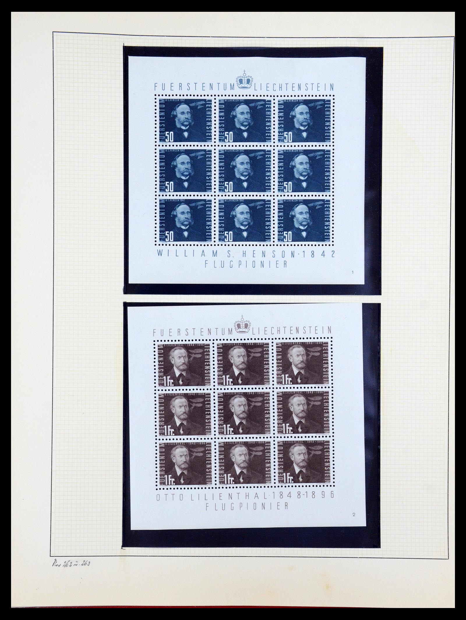 36280 058 - Stamp collection 36280 Liechtenstein souvenir sheets and sheetlets 1934-