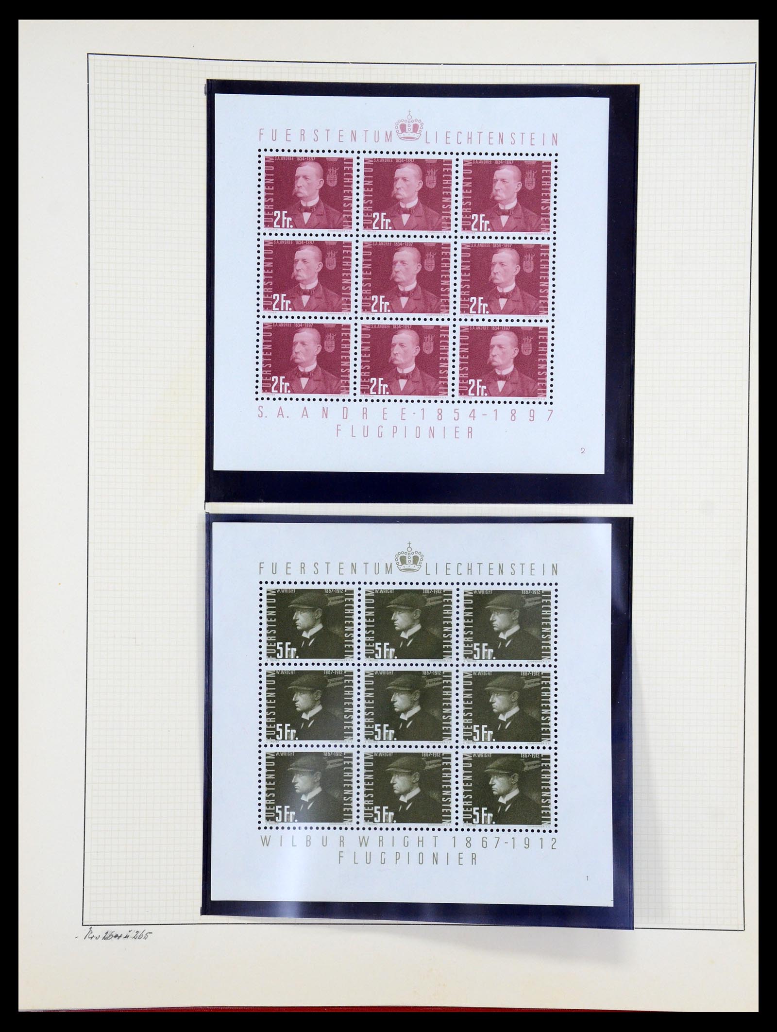36280 059 - Stamp collection 36280 Liechtenstein souvenir sheets and sheetlets 1934-