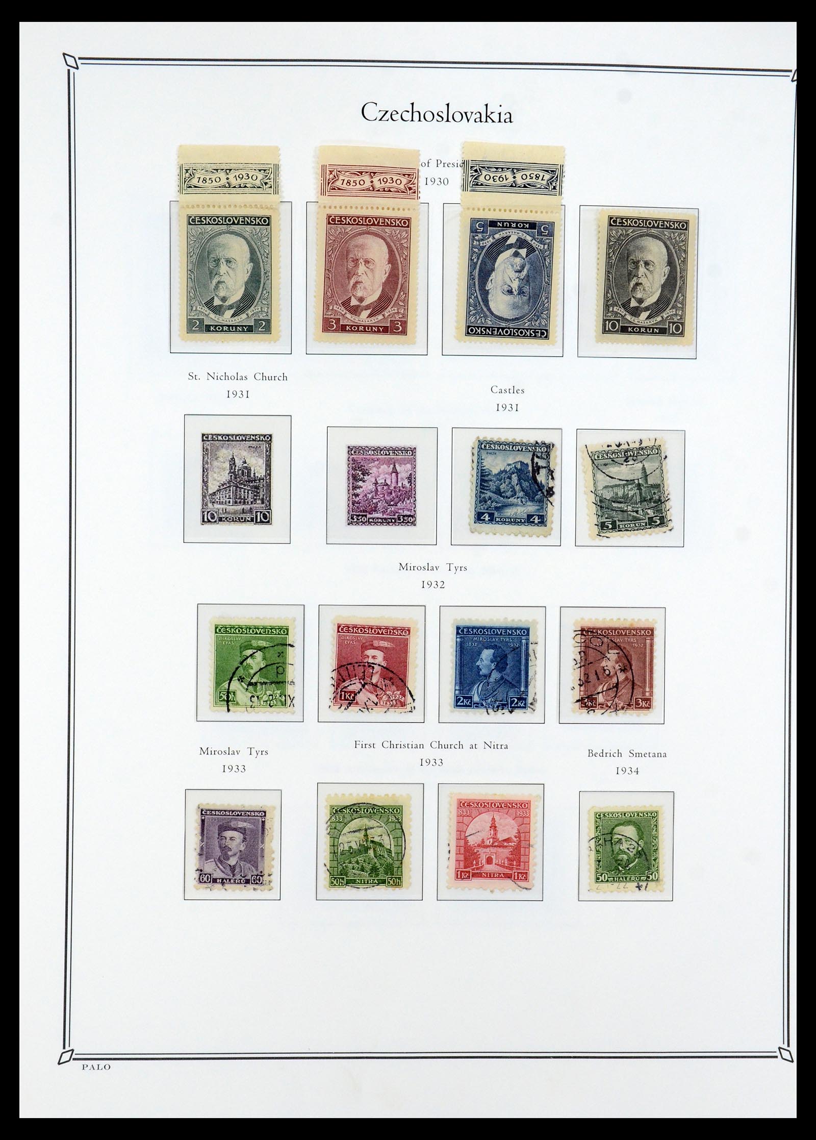 36283 012 - Postzegelverzameling 36283 Tsjechoslowakije 1918-1982.