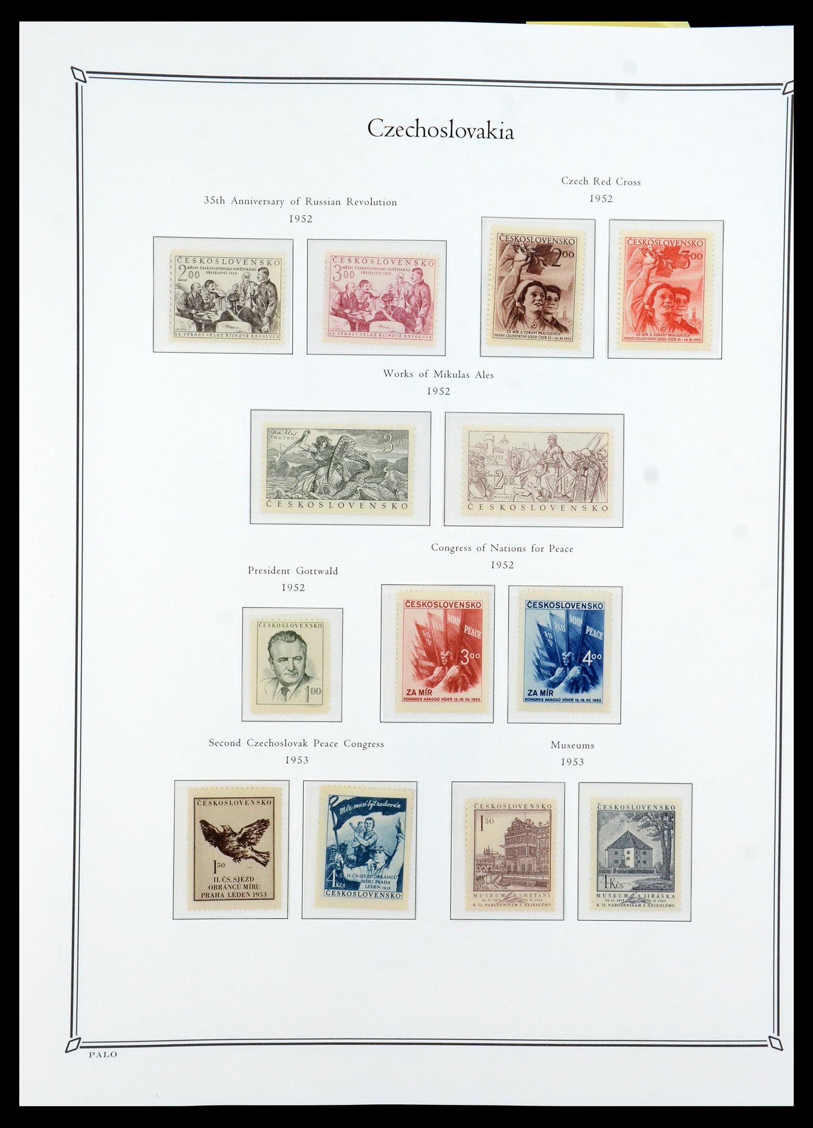 36283 047 - Postzegelverzameling 36283 Tsjechoslowakije 1918-1982.
