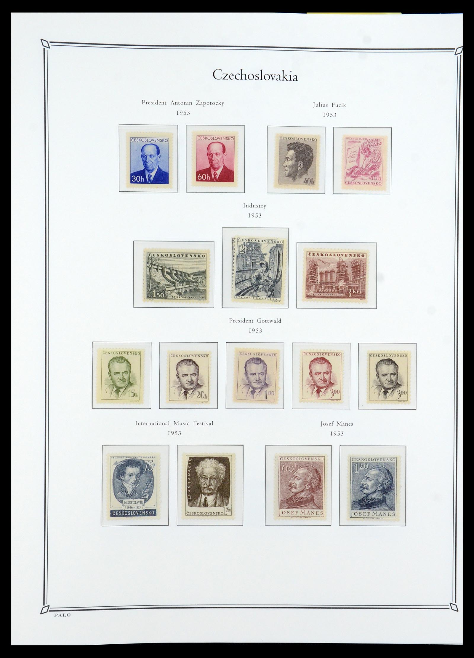 36283 051 - Postzegelverzameling 36283 Tsjechoslowakije 1918-1982.