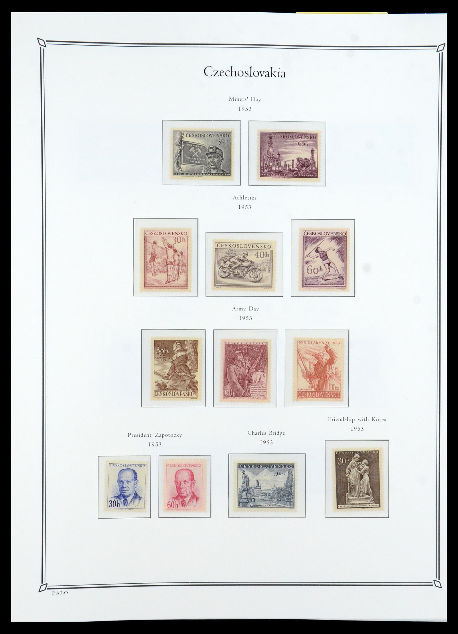 36283 052 - Postzegelverzameling 36283 Tsjechoslowakije 1918-1982.