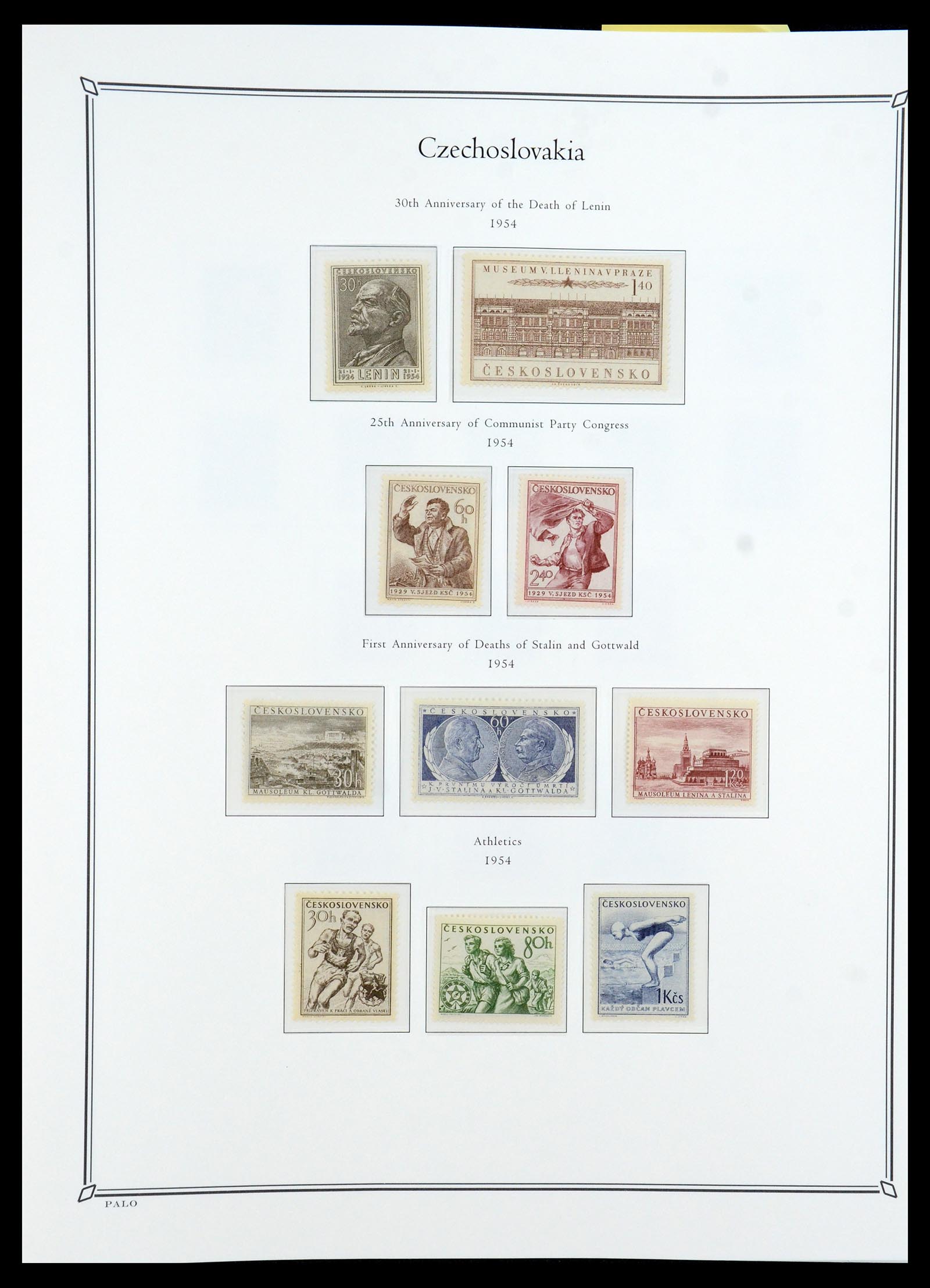 36283 054 - Postzegelverzameling 36283 Tsjechoslowakije 1918-1982.