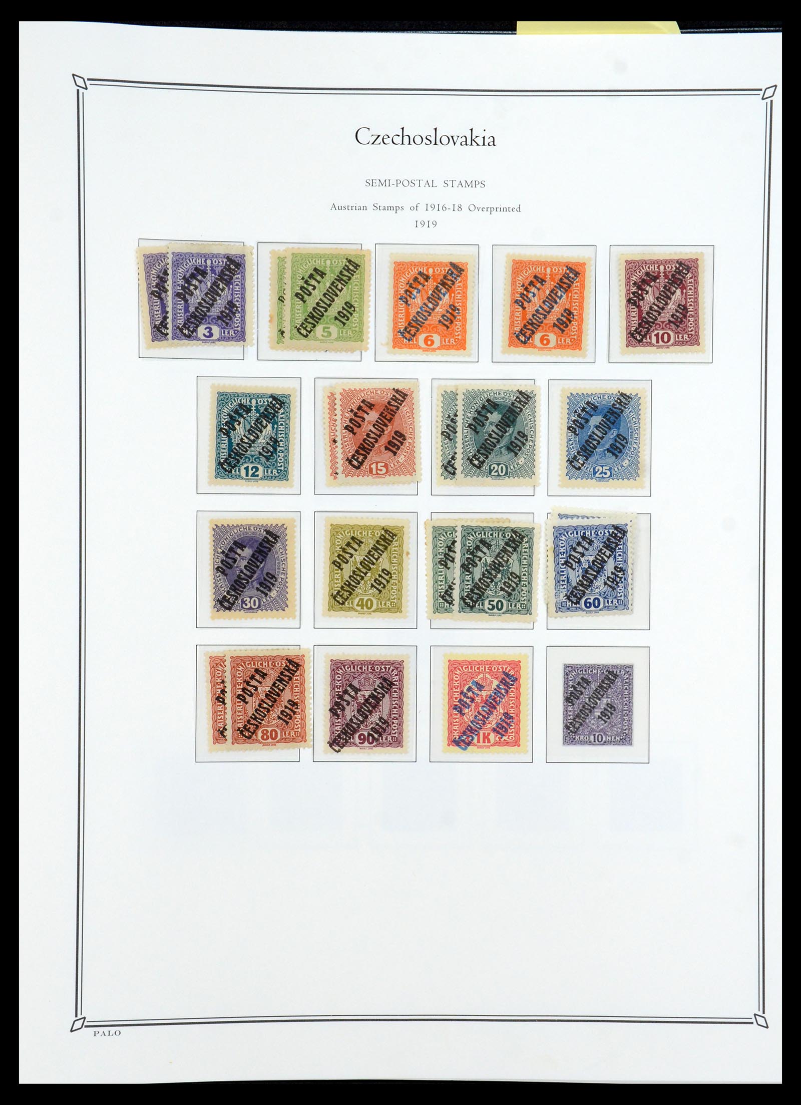 36283 073 - Postzegelverzameling 36283 Tsjechoslowakije 1918-1982.