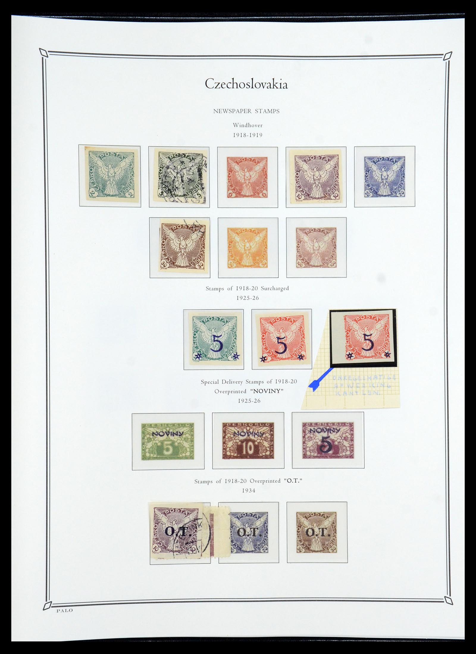 36283 099 - Postzegelverzameling 36283 Tsjechoslowakije 1918-1982.