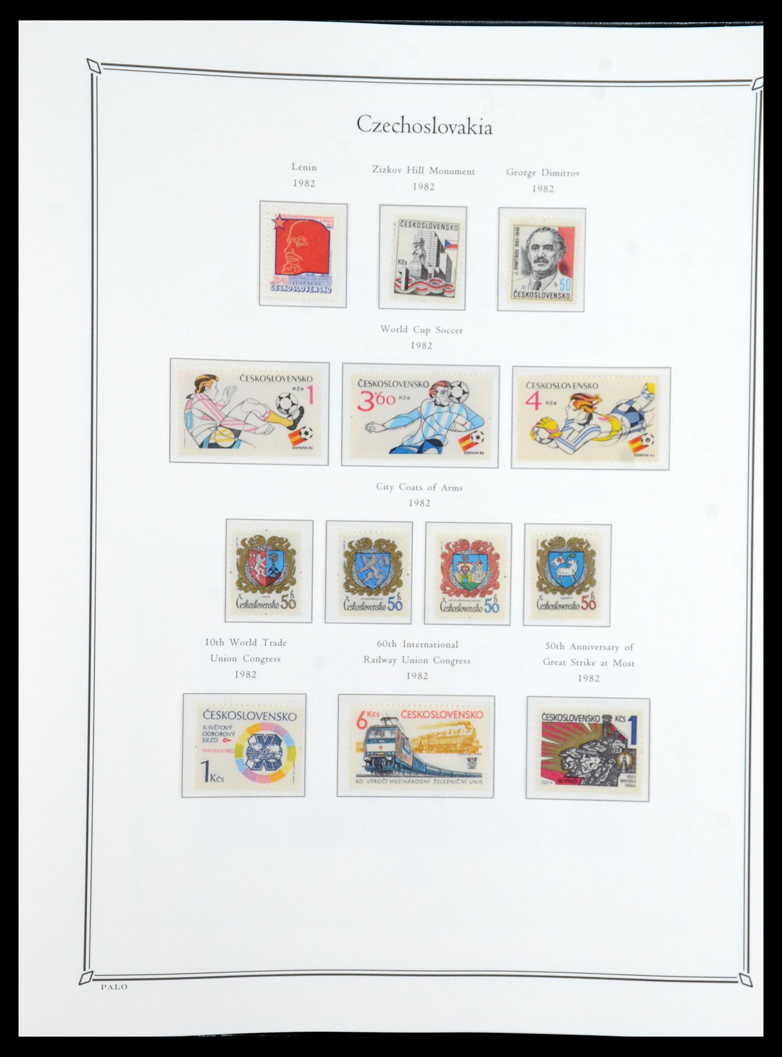 36283 287 - Postzegelverzameling 36283 Tsjechoslowakije 1918-1982.