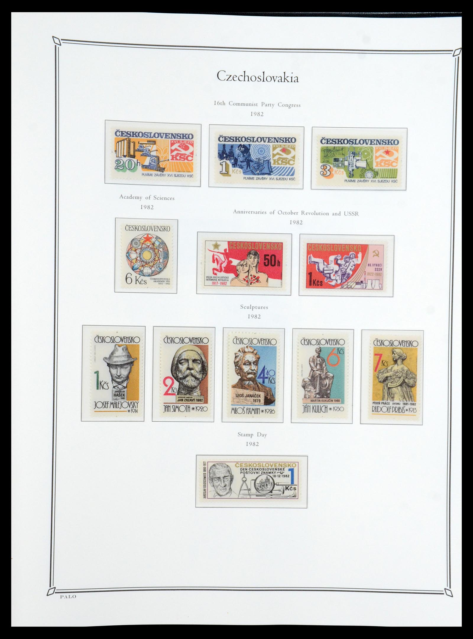 36283 296 - Postzegelverzameling 36283 Tsjechoslowakije 1918-1982.