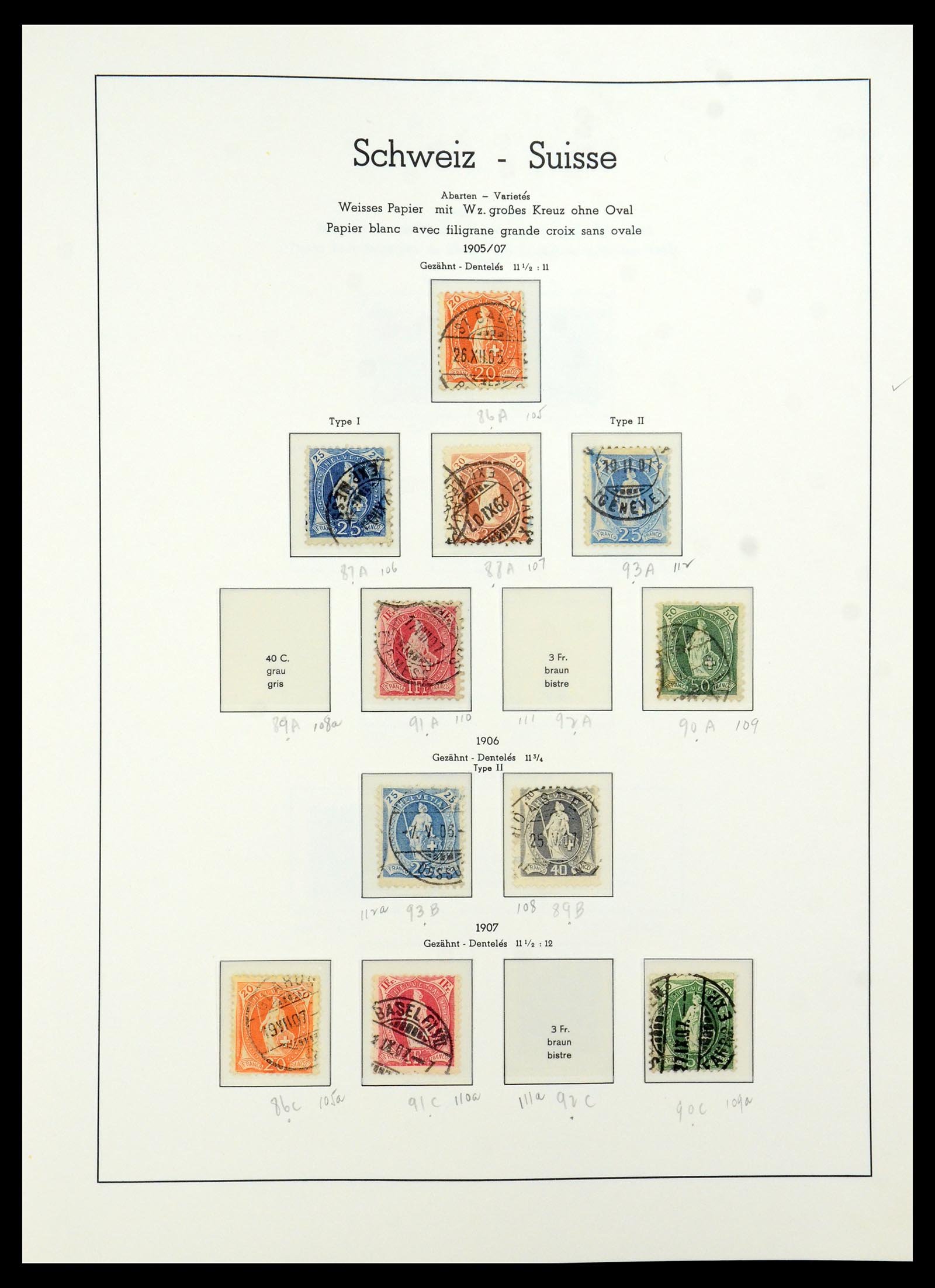 36284 009 - Stamp collection 36284 Switzerland 1854-2006.