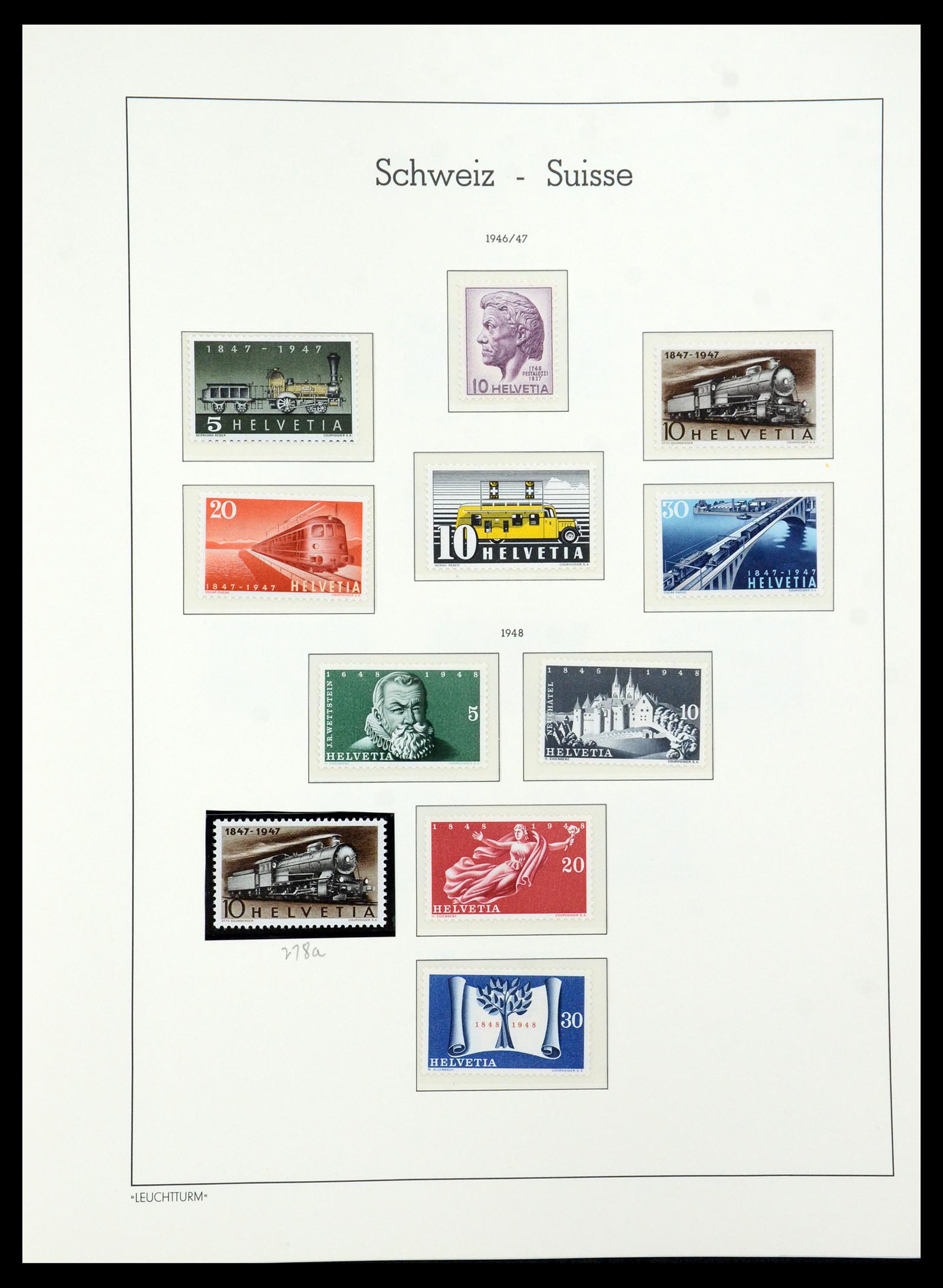36284 051 - Postzegelverzameling 36284 Zwitserland 1854-2006.