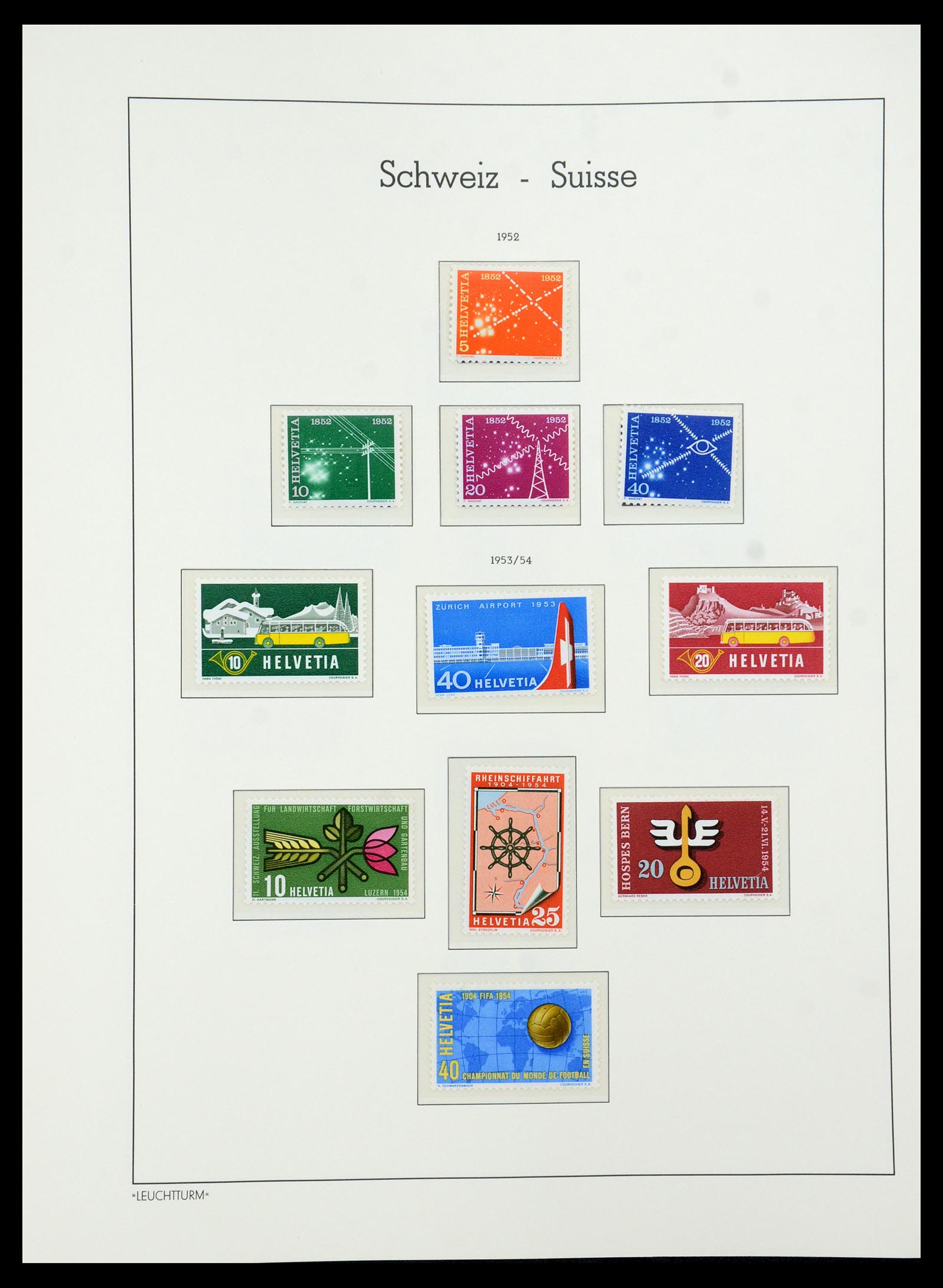 36284 054 - Postzegelverzameling 36284 Zwitserland 1854-2006.