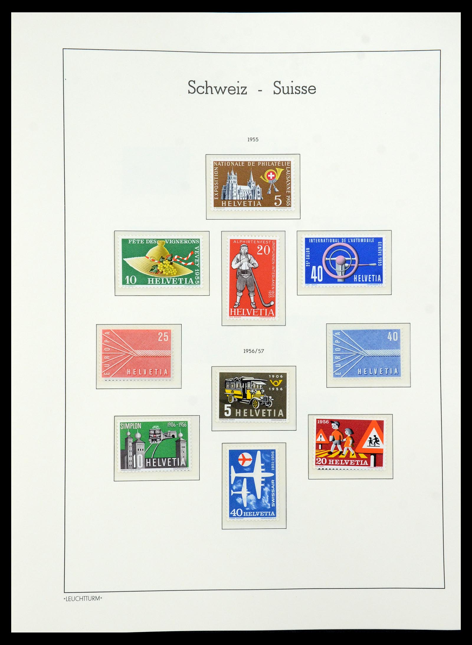 36284 055 - Stamp collection 36284 Switzerland 1854-2006.