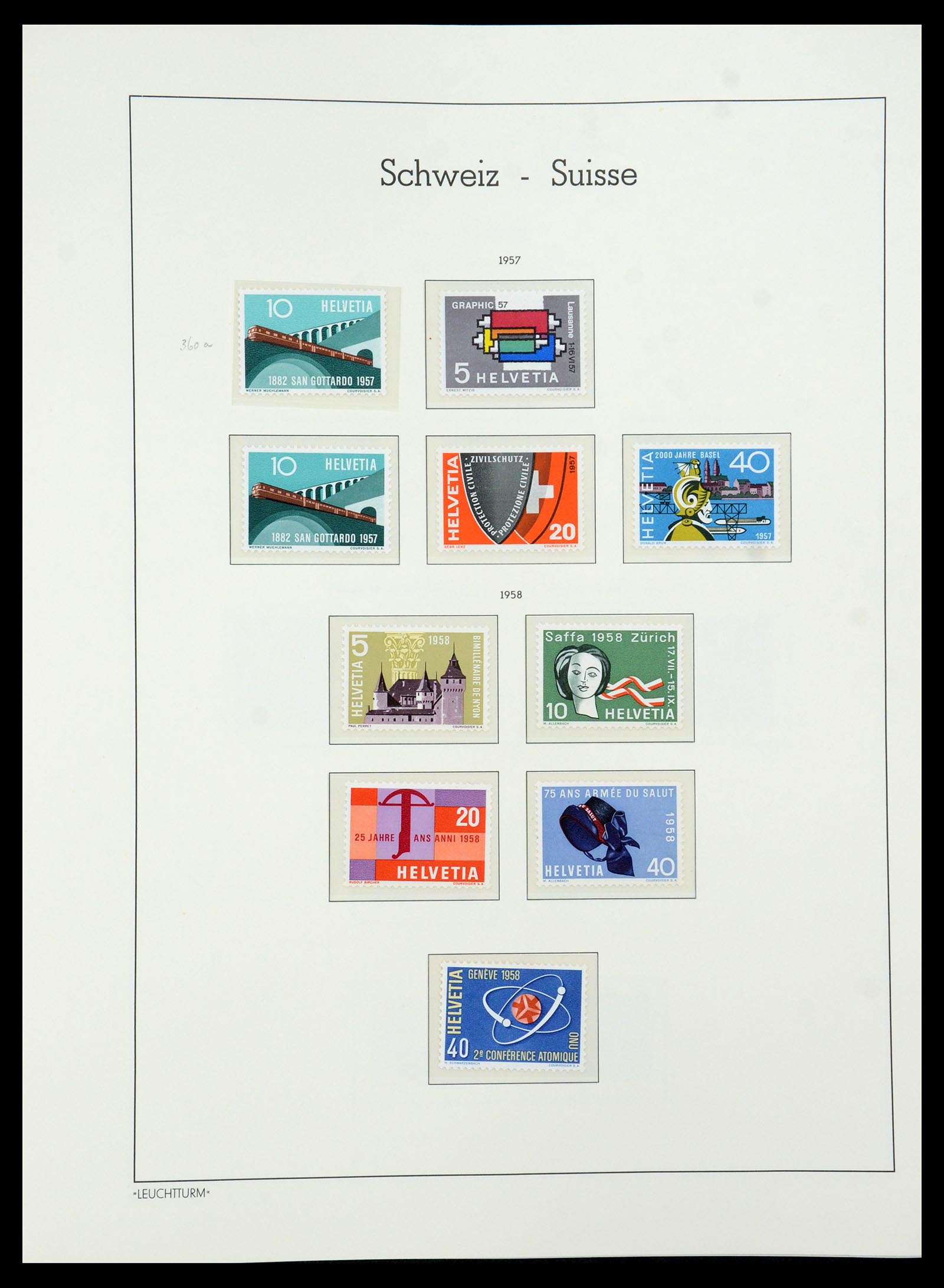 36284 056 - Postzegelverzameling 36284 Zwitserland 1854-2006.