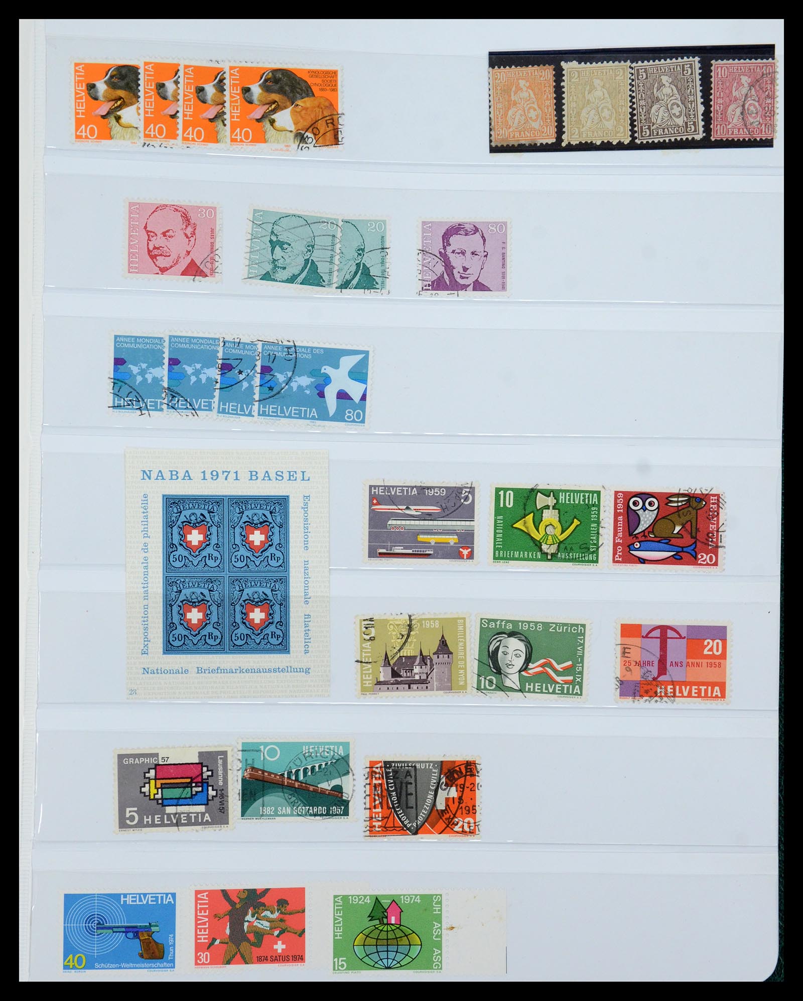 36284 071 - Postzegelverzameling 36284 Zwitserland 1854-2006.