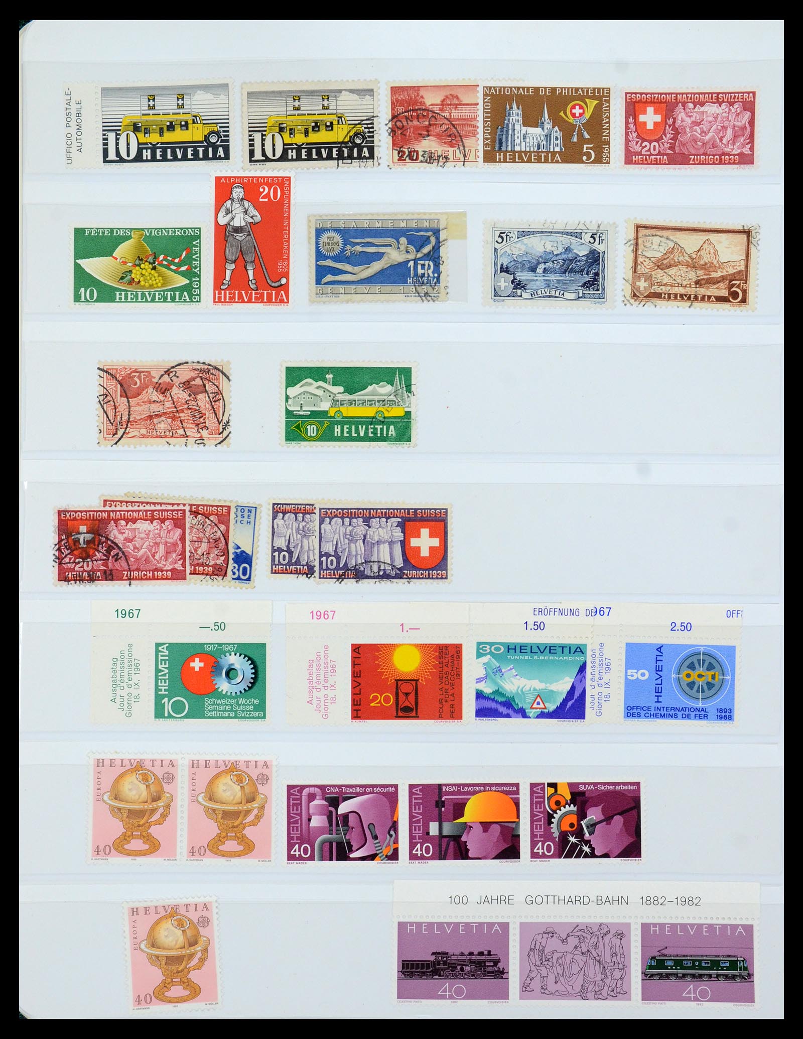 36284 072 - Postzegelverzameling 36284 Zwitserland 1854-2006.