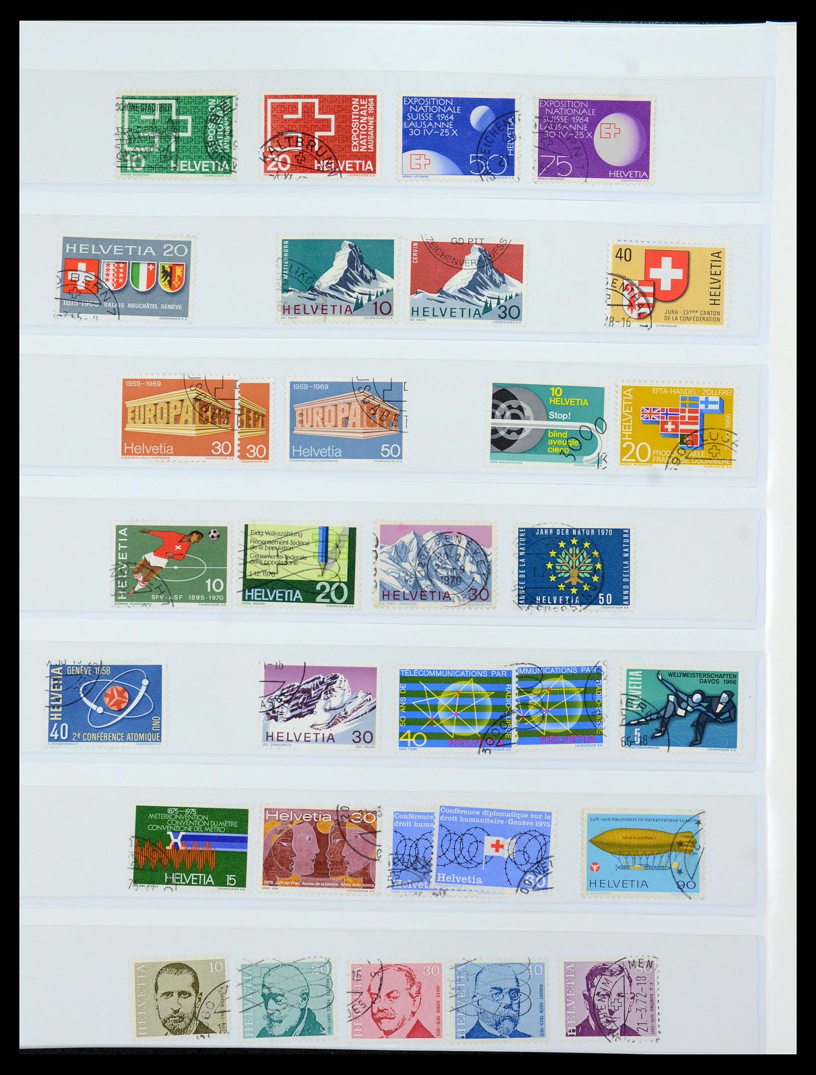 36284 074 - Postzegelverzameling 36284 Zwitserland 1854-2006.