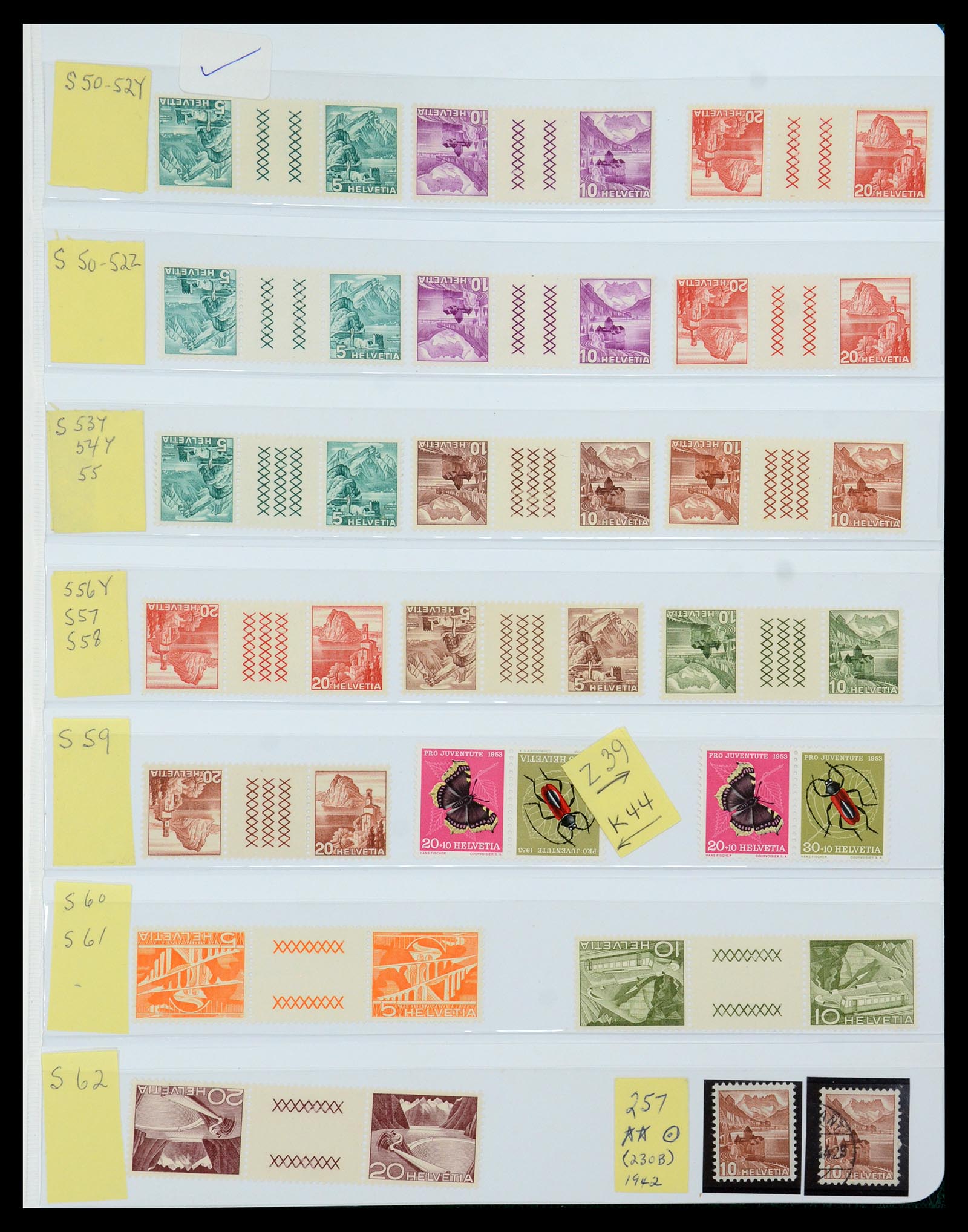 36284 079 - Postzegelverzameling 36284 Zwitserland 1854-2006.