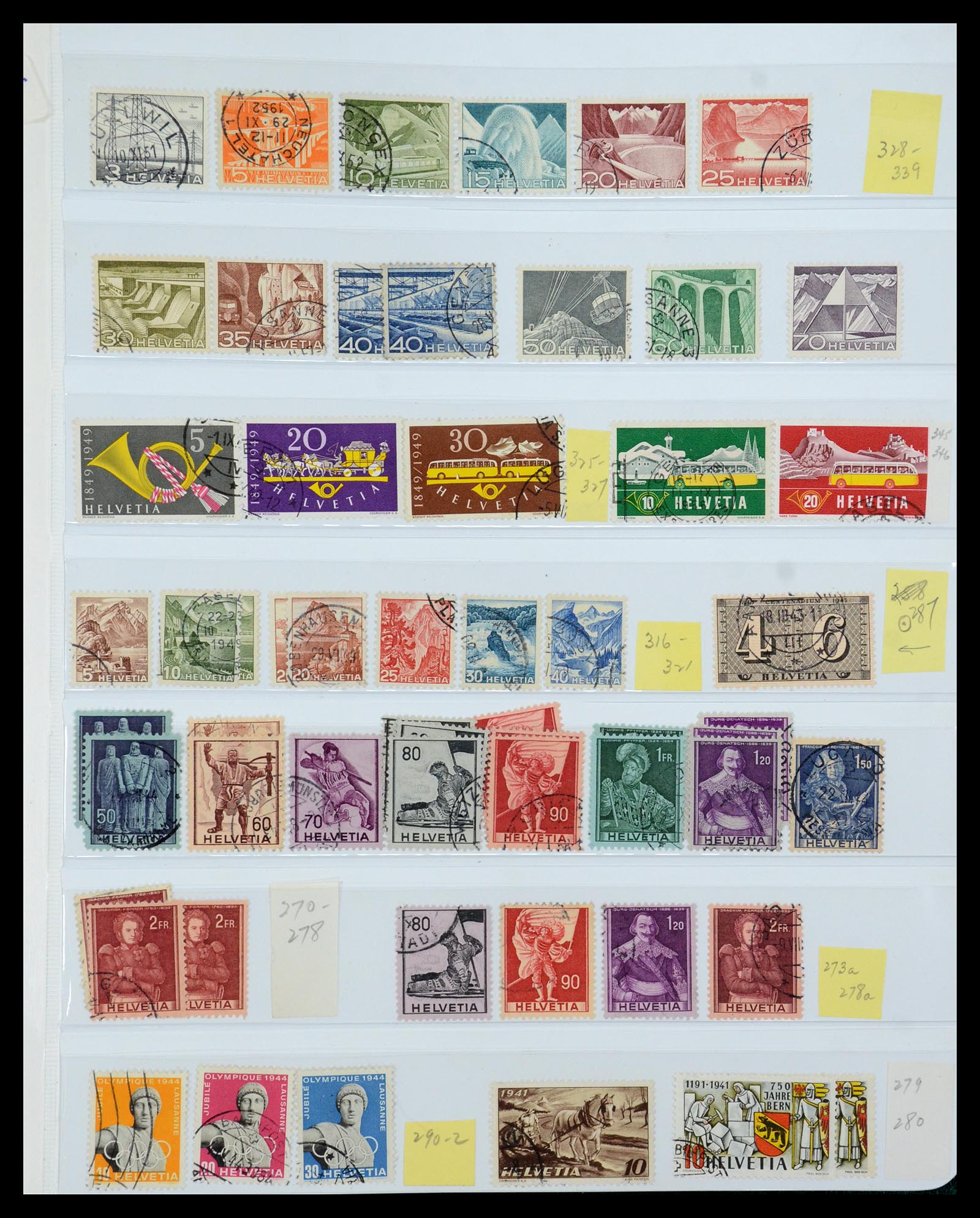 36284 081 - Postzegelverzameling 36284 Zwitserland 1854-2006.