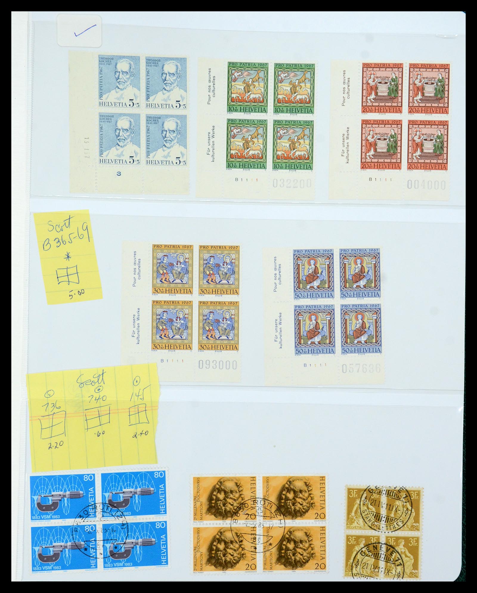 36284 085 - Postzegelverzameling 36284 Zwitserland 1854-2006.