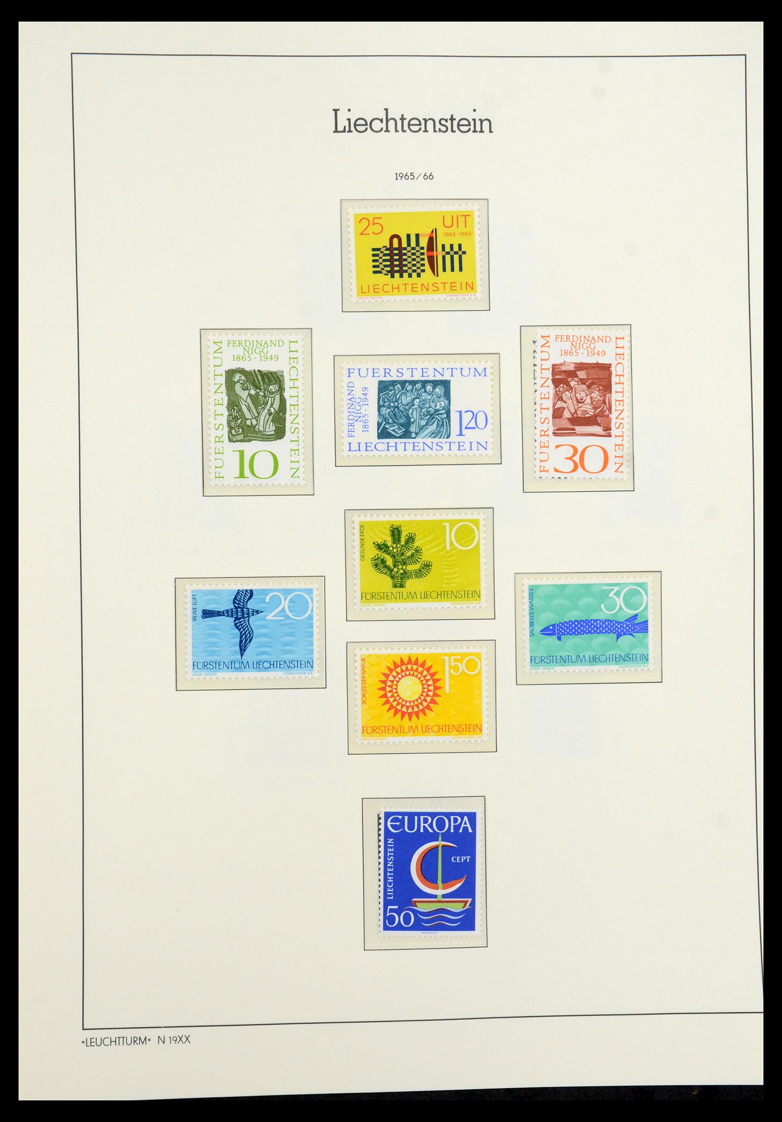 36286 011 - Postzegelverzameling 36286 Liechtenstein 1959-2005.