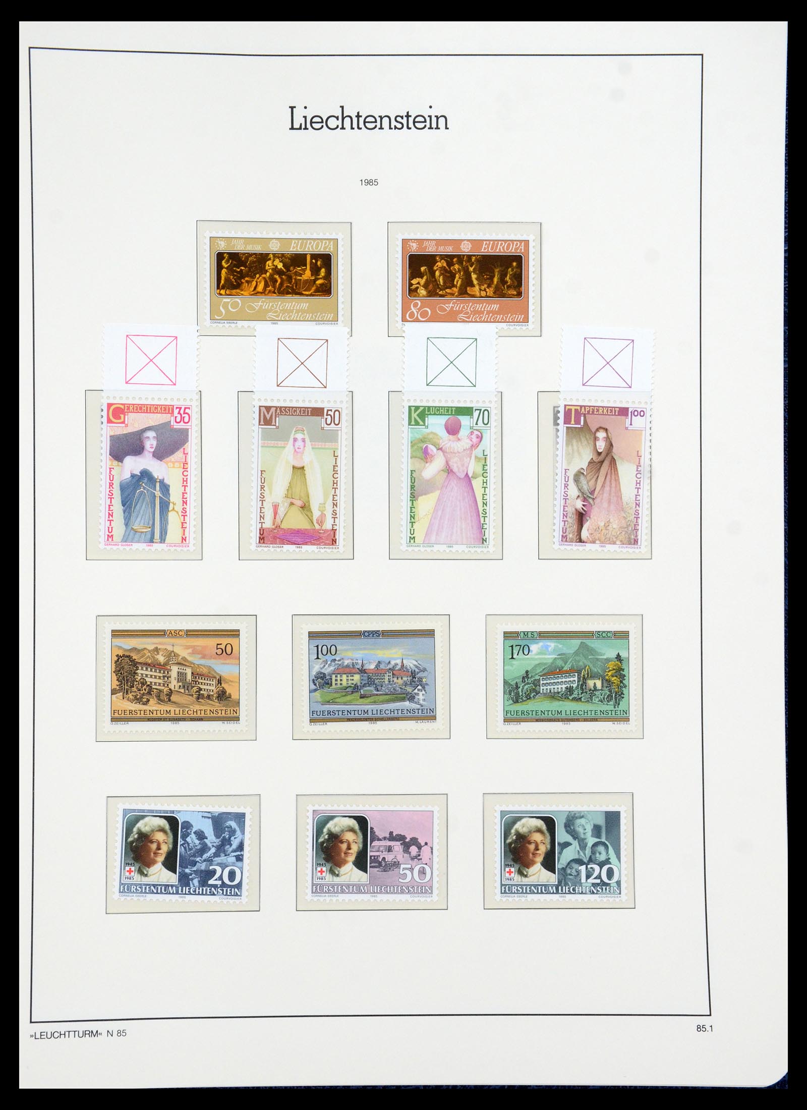 36286 060 - Stamp collection 36286 Liechtenstein 1959-2005.