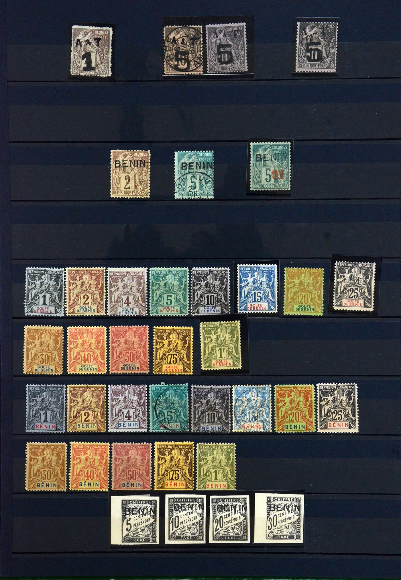 36290 008 - Postzegelverzameling 36290 Franse koloniën klassieke toppers 1859-190