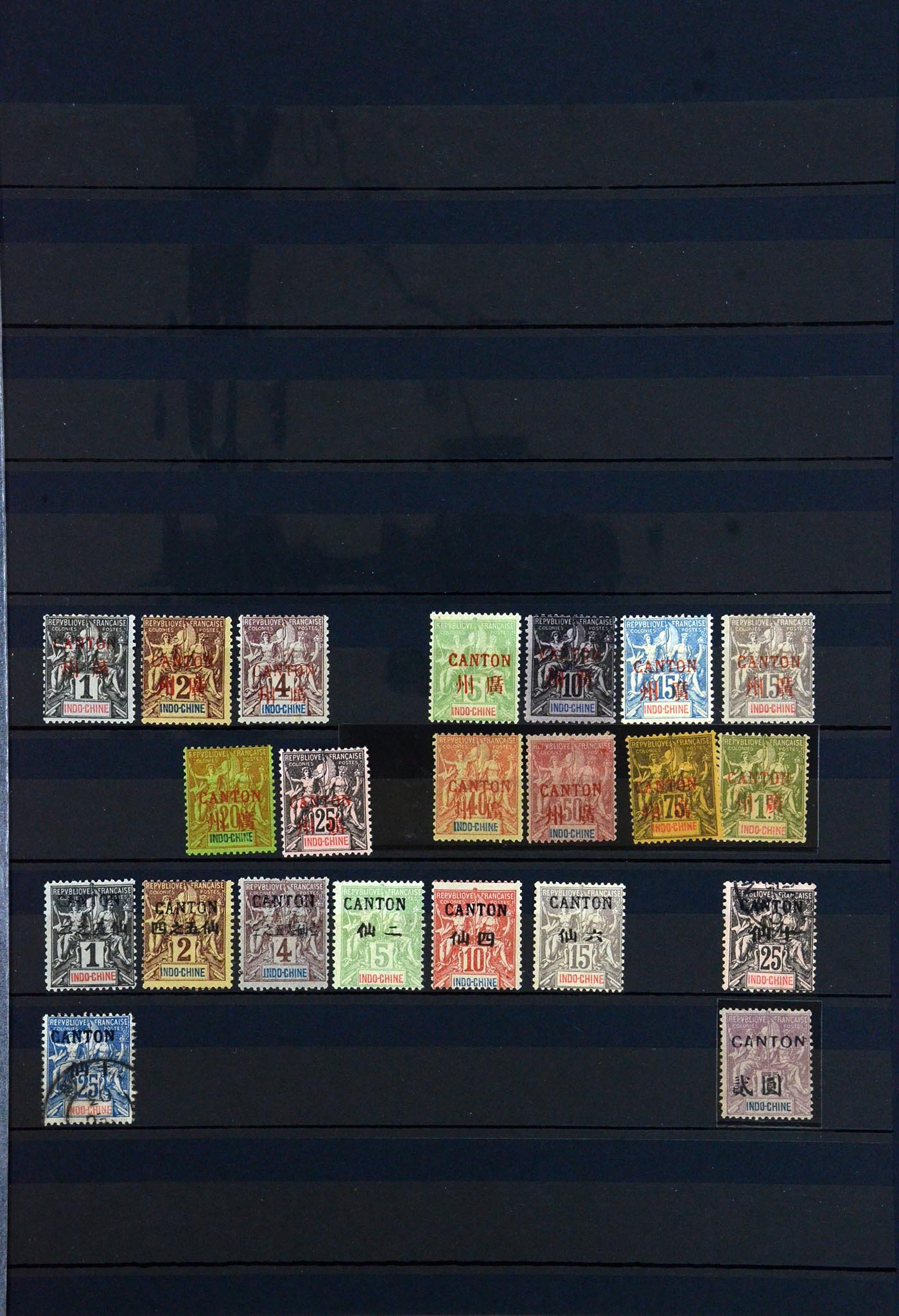 36290 009 - Postzegelverzameling 36290 Franse koloniën klassieke toppers 1859-190
