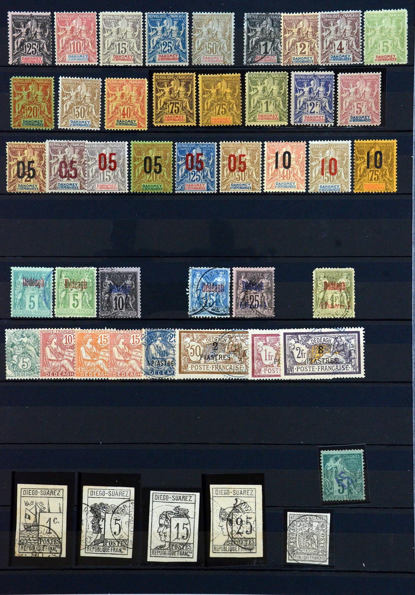 36290 016 - Postzegelverzameling 36290 Franse koloniën klassieke toppers 1859-190