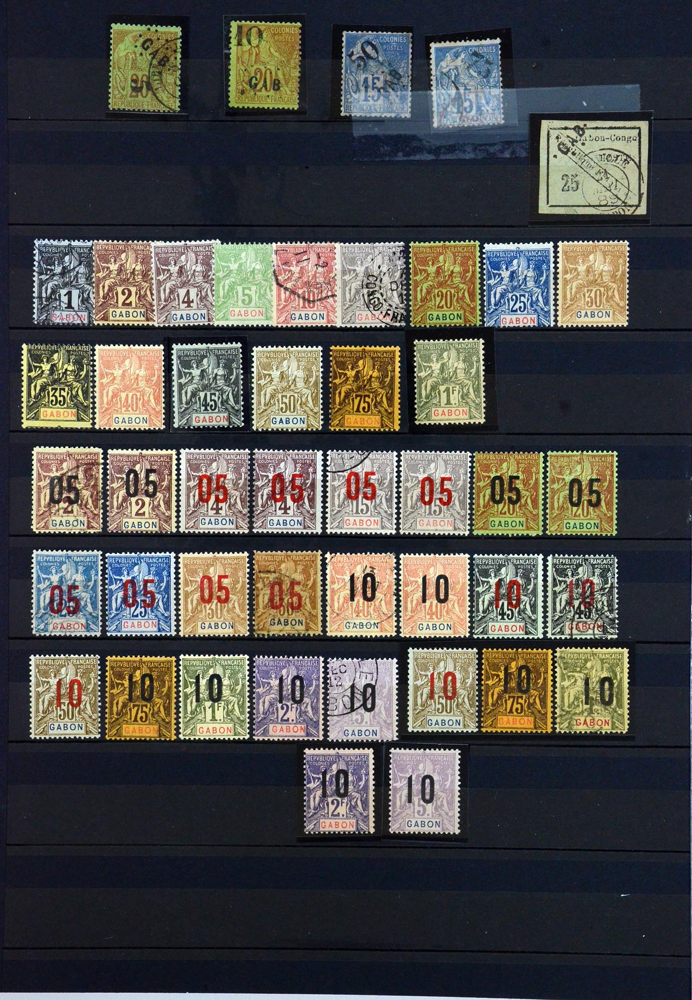36290 018 - Postzegelverzameling 36290 Franse koloniën klassieke toppers 1859-190