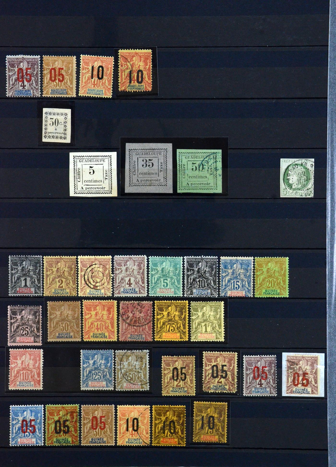 36290 020 - Postzegelverzameling 36290 Franse koloniën klassieke toppers 1859-190
