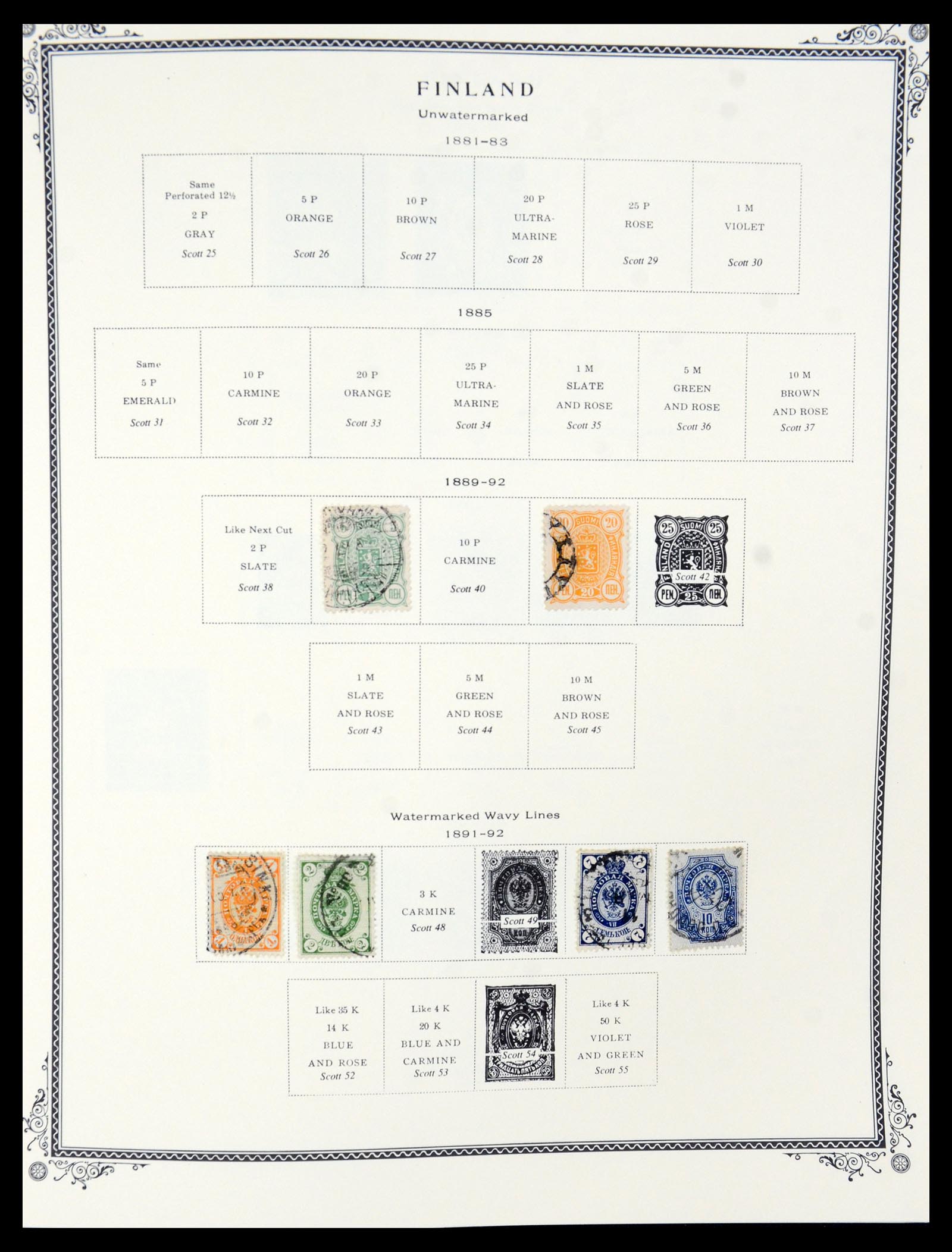 36291 001 - Stamp collection 36291 Finland and Aland 1889-2007.