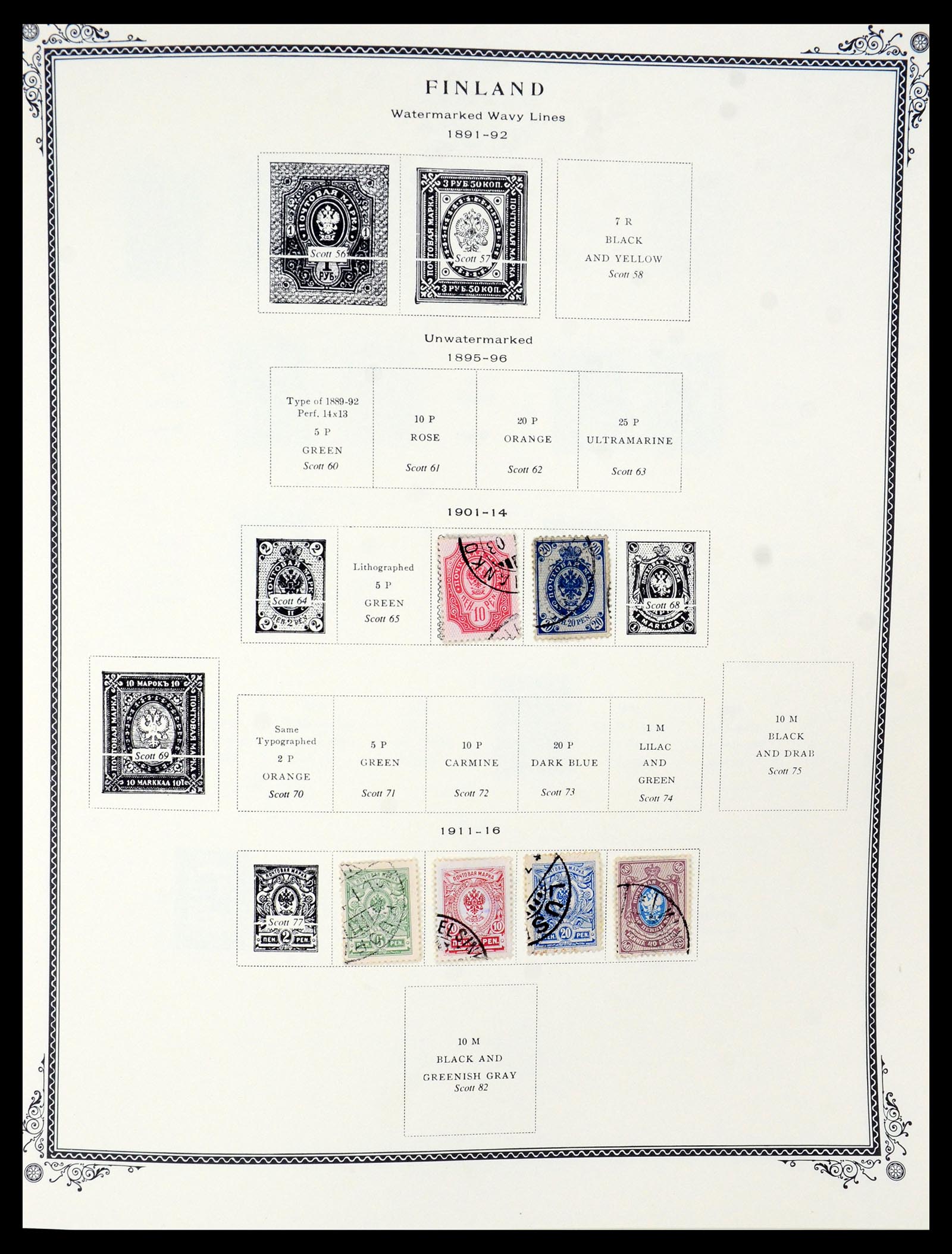 36291 002 - Postzegelverzameling 36291 Finland en Aland 1889-2007.