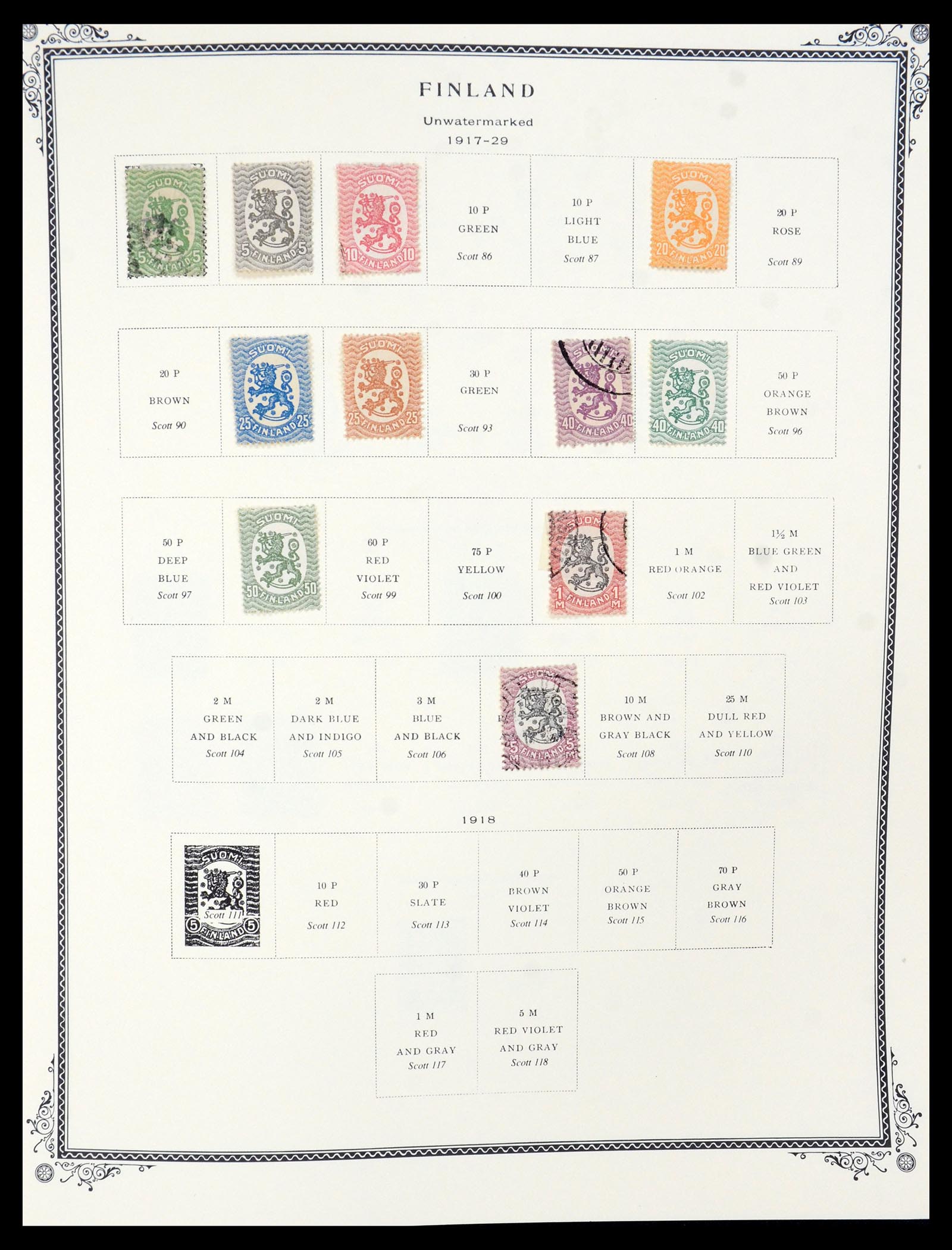 36291 003 - Postzegelverzameling 36291 Finland en Aland 1889-2007.