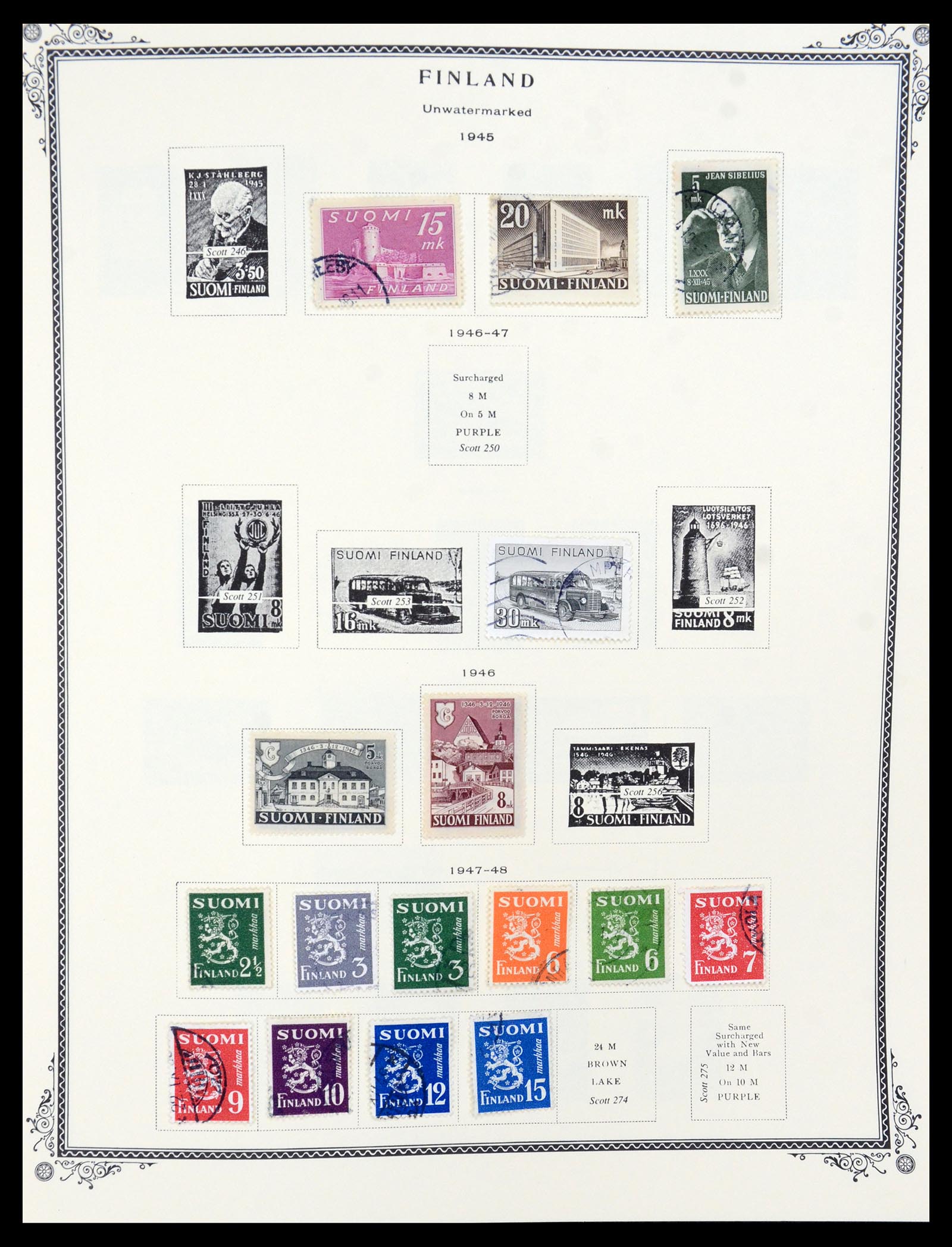 36291 010 - Postzegelverzameling 36291 Finland en Aland 1889-2007.