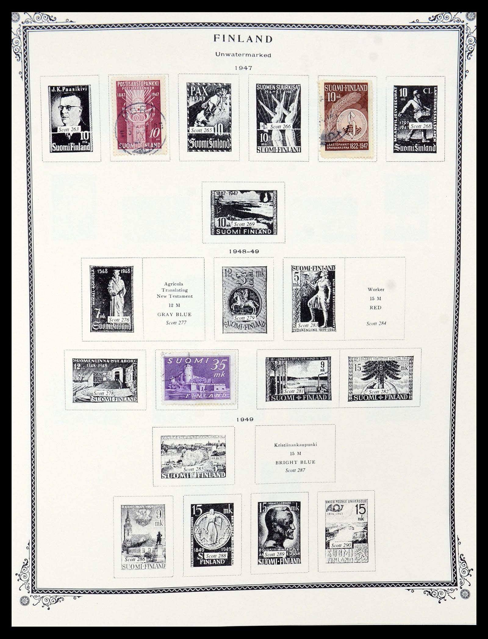 36291 011 - Postzegelverzameling 36291 Finland en Aland 1889-2007.