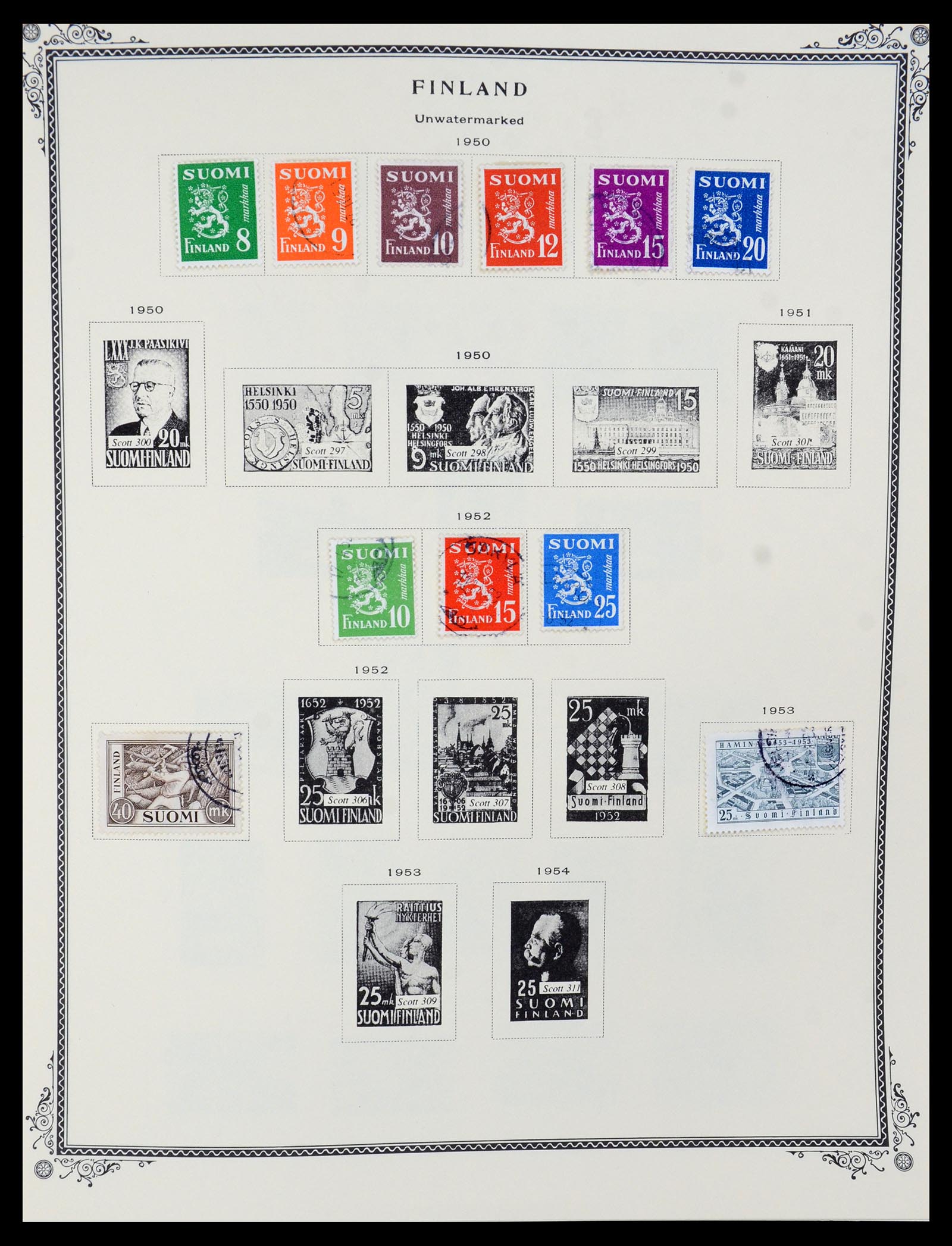 36291 012 - Postzegelverzameling 36291 Finland en Aland 1889-2007.